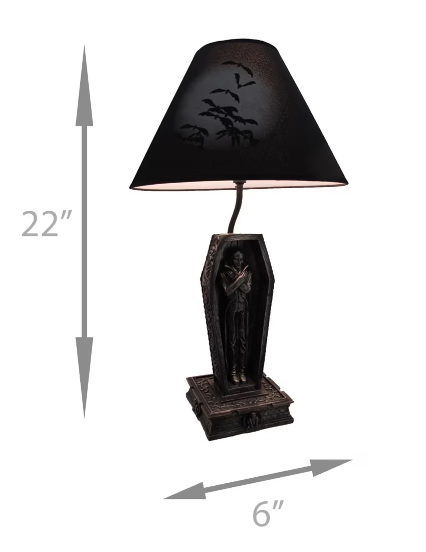 Essential Table Lamp with LED, Standard Lamps, Traditional - Cast In Resin Black Model 83D1A6
