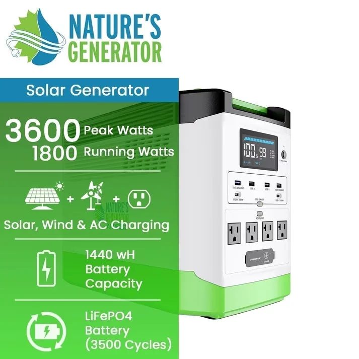 Essential Generator with 2Pcs 1440Wh Lithium 1800 - Standard Series Model 9AE871