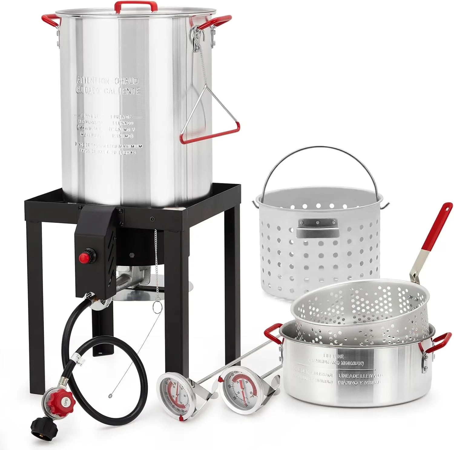 Premium Outdoor Fryer with 38000 BTU, 38000 BTU Propane Stove Burner Stand - Model 36E67D