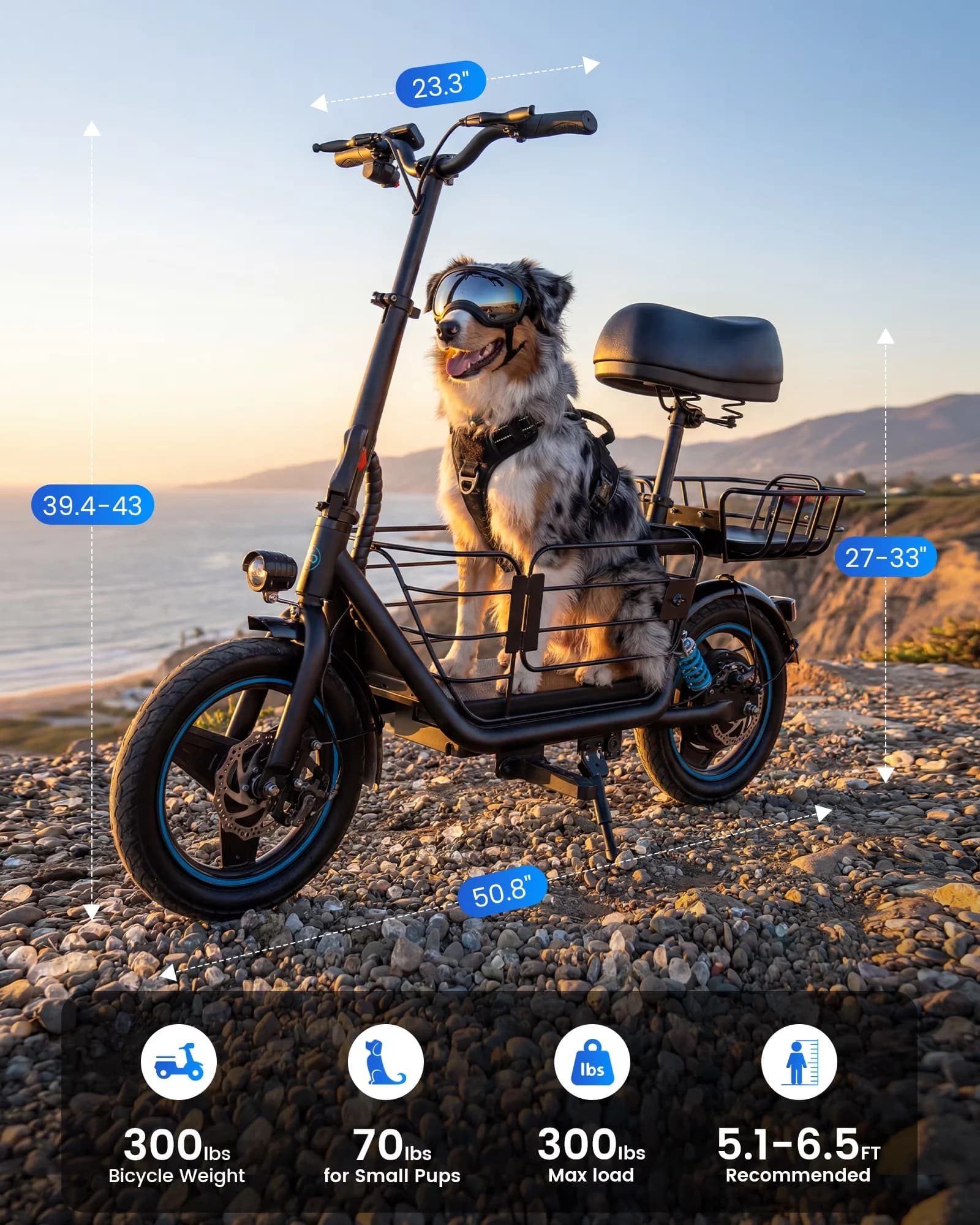 Sleek Scooter with 650W, Foldable, Max Range: 30Miles - Aluminum Black Model DA61F2