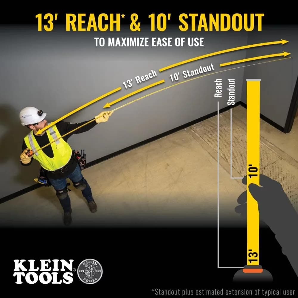 Reliable Measuring Layout with Lightweight, 25Ft Compact Tape Measure - Nylon Model 78CA27