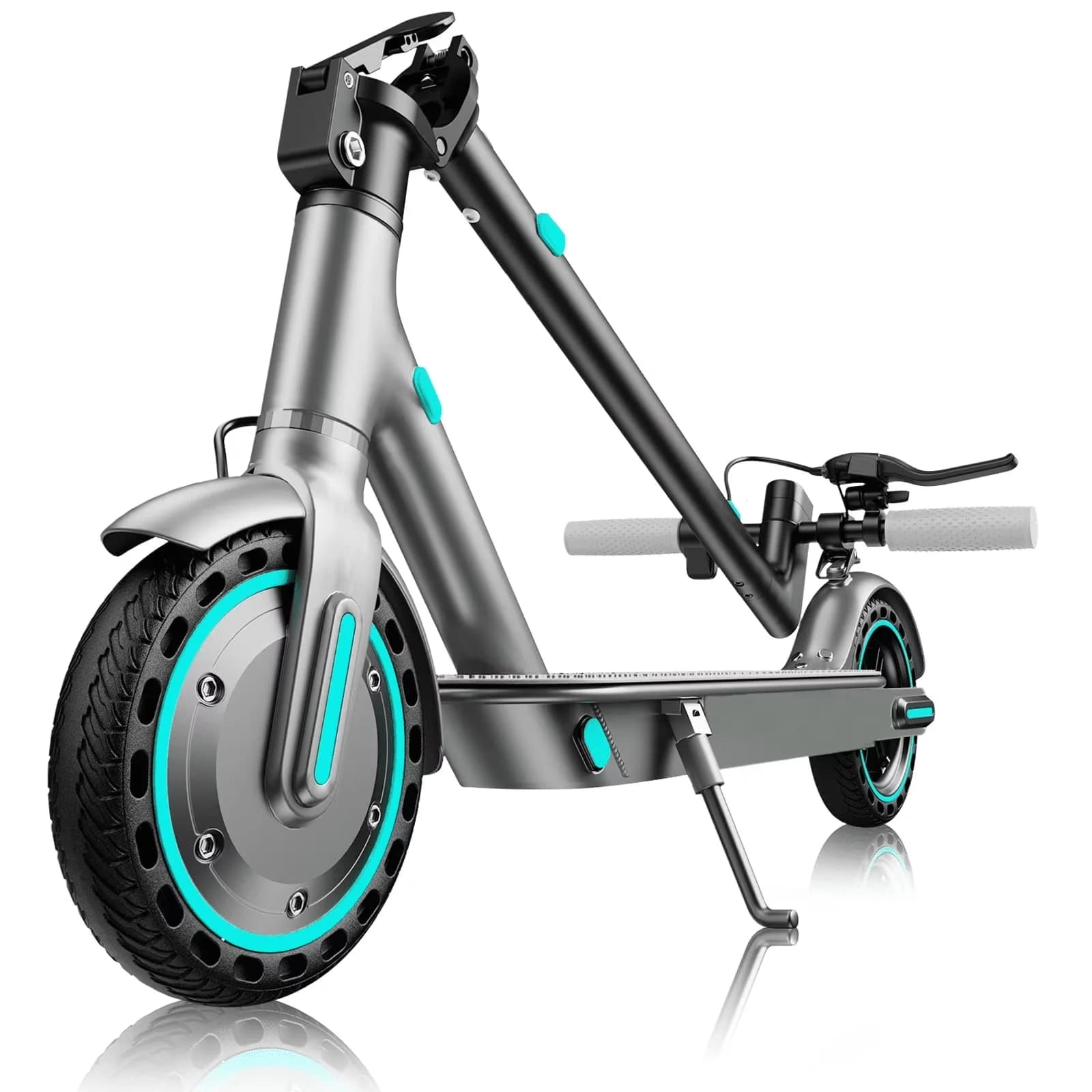Quality Scooter with 350W, Foldable, Folding Electric - Steel Blue - Residential Grade Model 9BA5BE