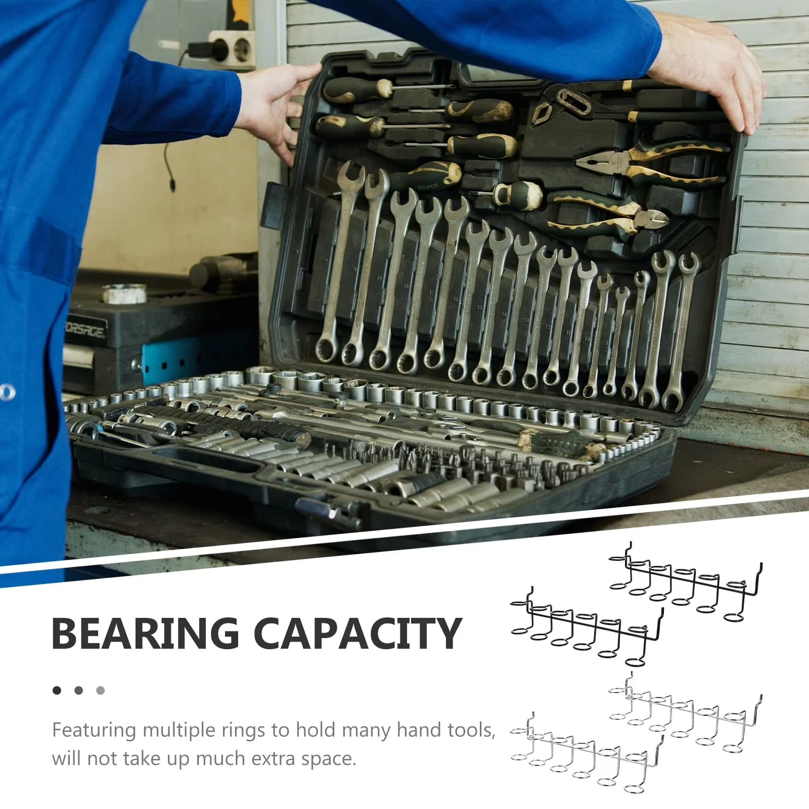 Modern Toolstorage with Rustproof - Stainless Steel Multicolor 8 Pcs - Residential Grade Model 975141