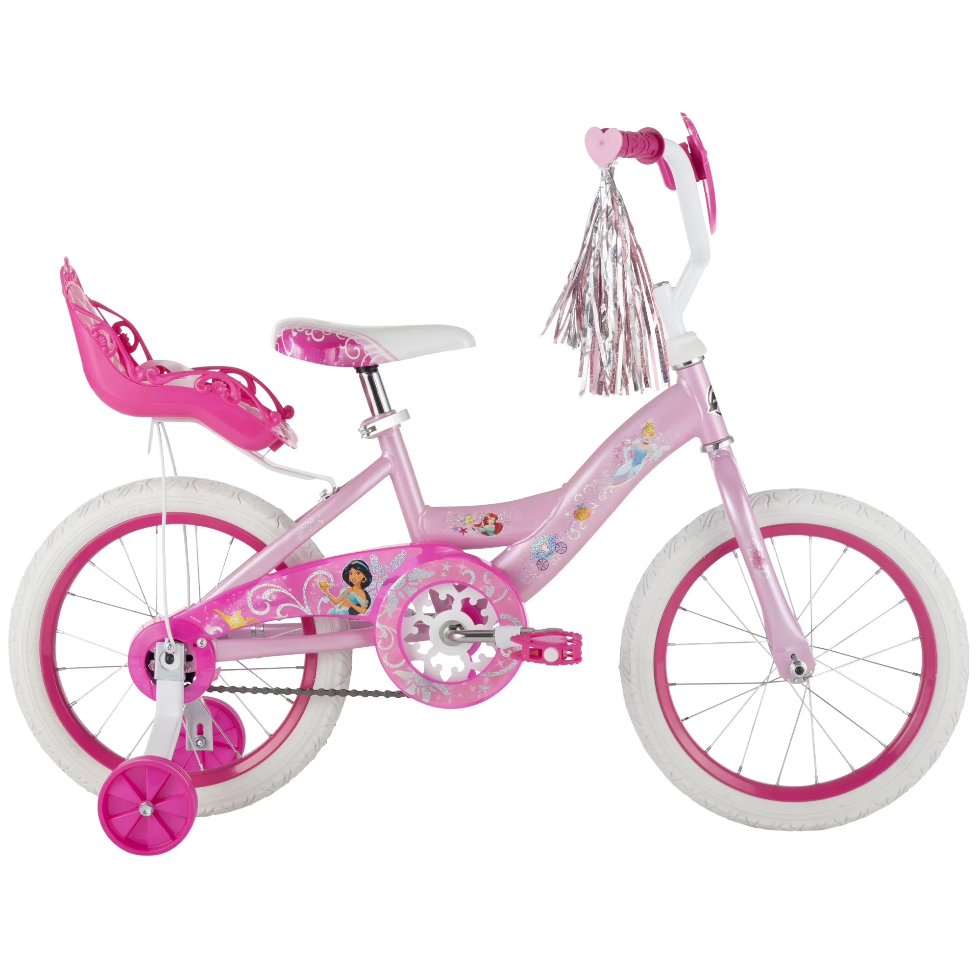 Classic Kids Bike with Adjustable Seat, Child, 16" Disney Princess Kids' - Pink Model D7E213