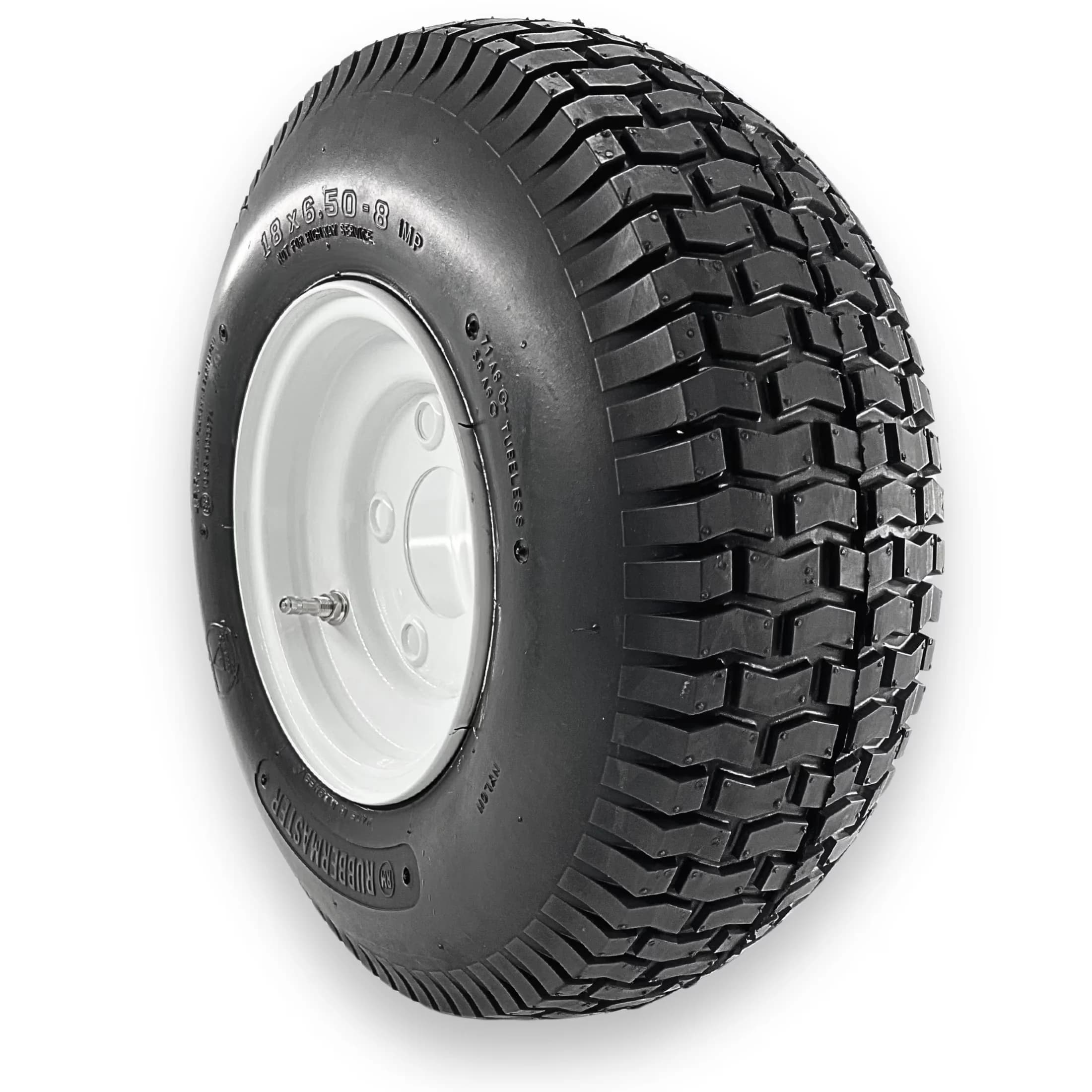 Motor Home And Rv Tire Efficient with Heavy-Duty, 18x6.50-8 4 Ply Turf 5 on 4.5 Stamped - Model BCC761