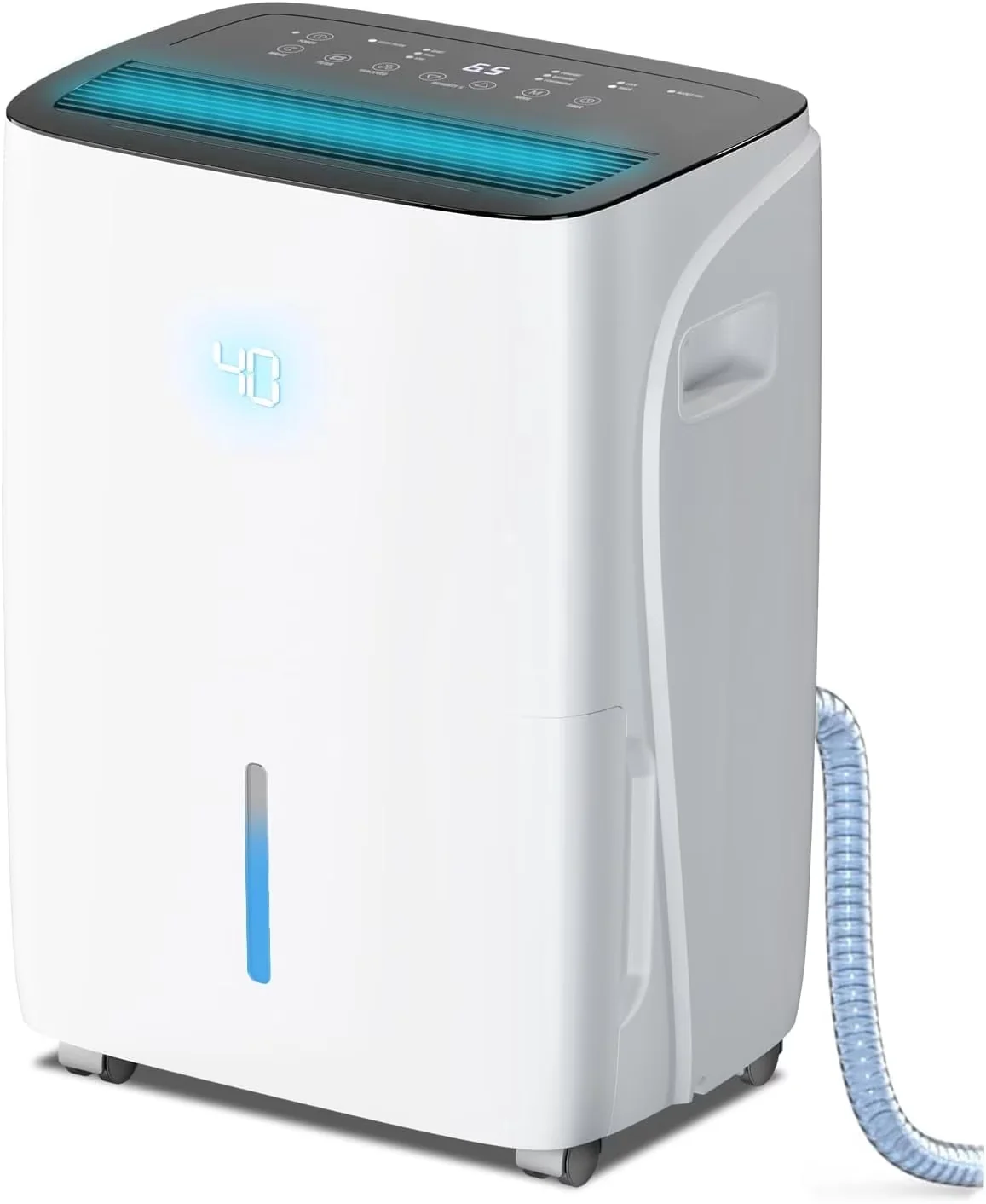 Stylish Dehumidifier with Automatic Defrost Control, Adjustable Humidistat for Home - Model 30B24D