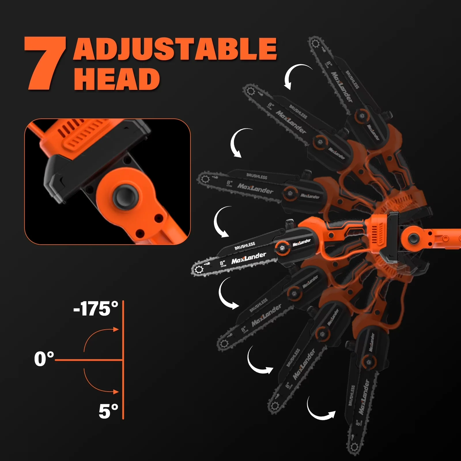 Efficient Pole Saw with Battery, 20V, Telescoping - Residential Grade Model FB4DB7
