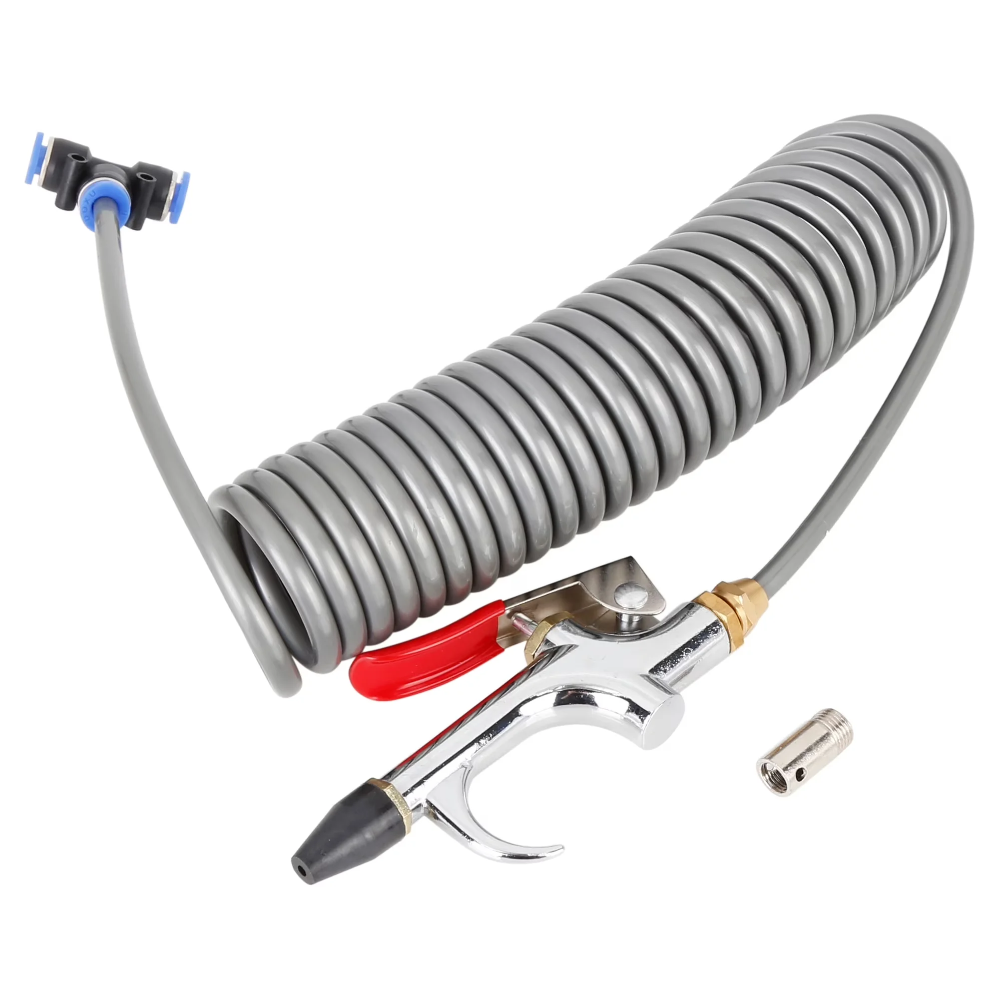 Efficient Air Tools Compressor with Adjustable, Nozzle Length2:32mm/1.26", Nozzle Length1:21mm/0.83" - Metal Gray Model E36A41