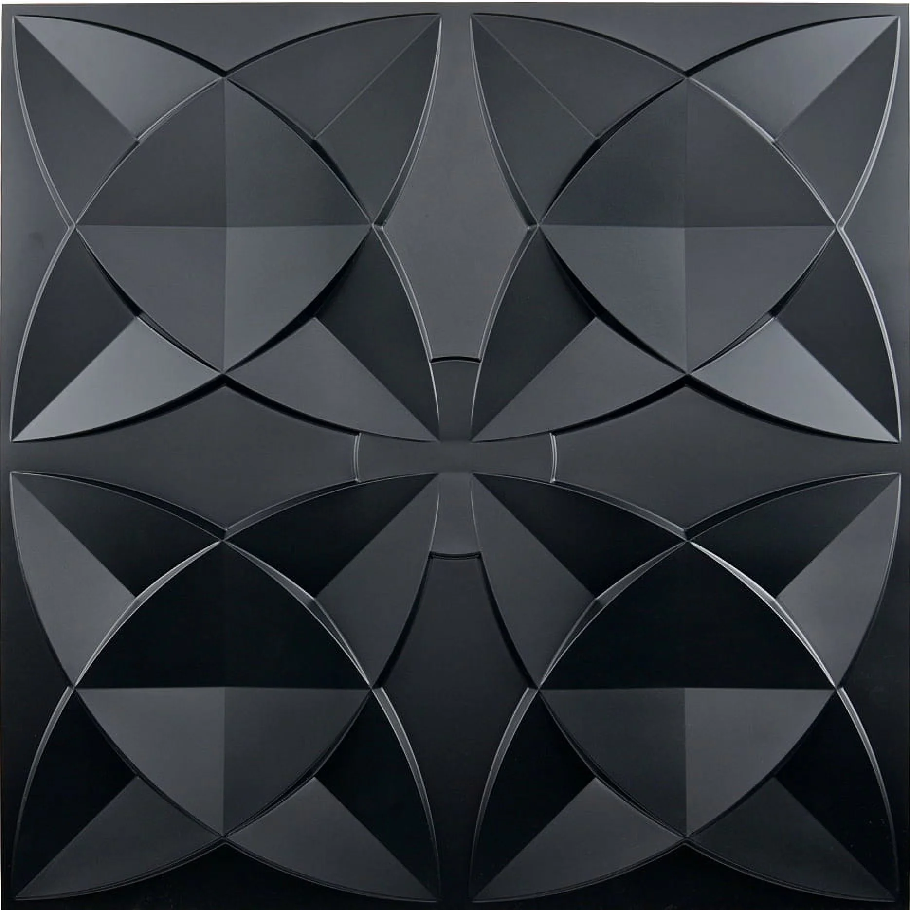 Building Material Quality with Eco-Friendly, Ornamental Ceiling Tile 2x2 Glue up - Plastic Black Model B7D182