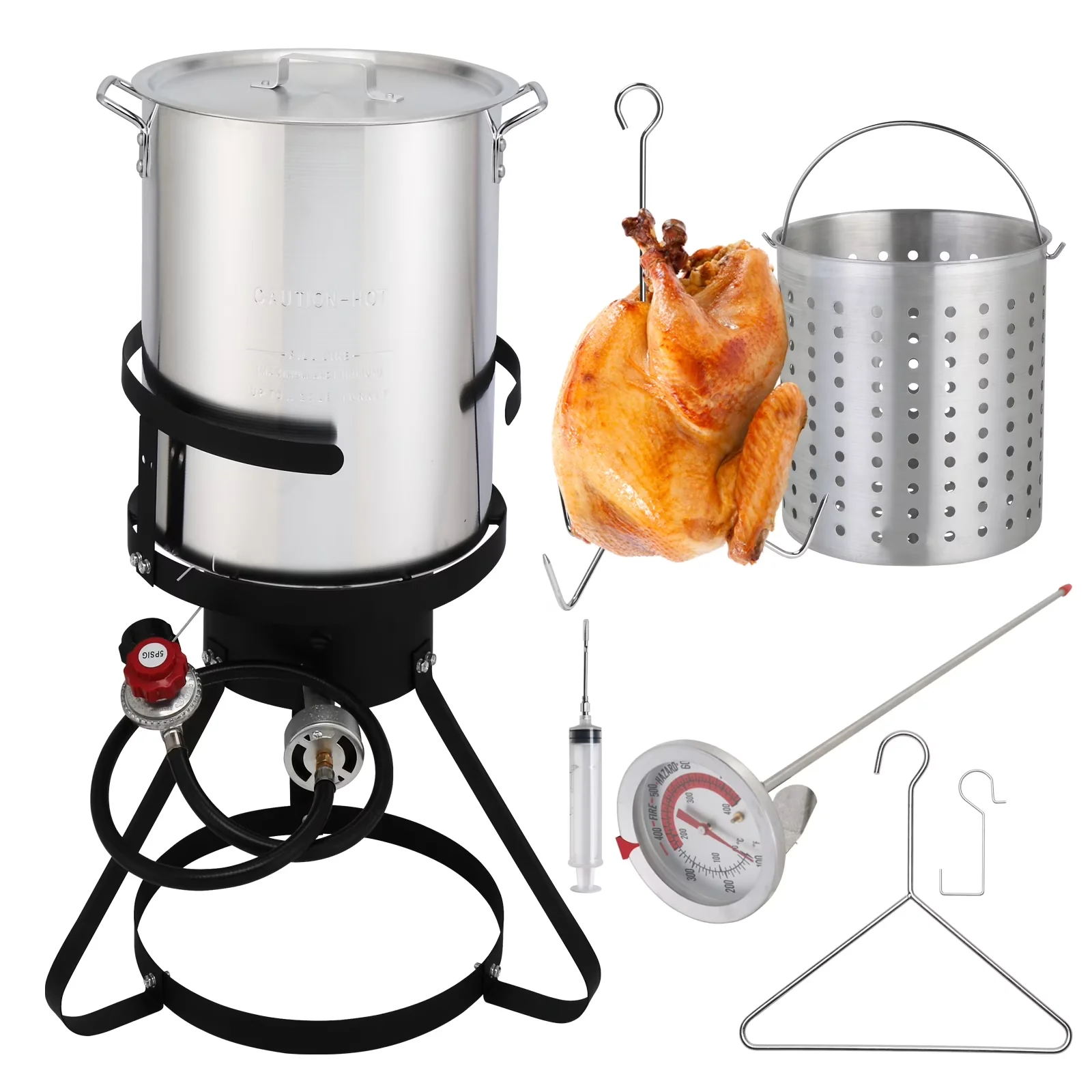Innovative Outdoor Fryer with 55000 BTU - Aluminum 55000BTU - Traditional Style Model C48F28