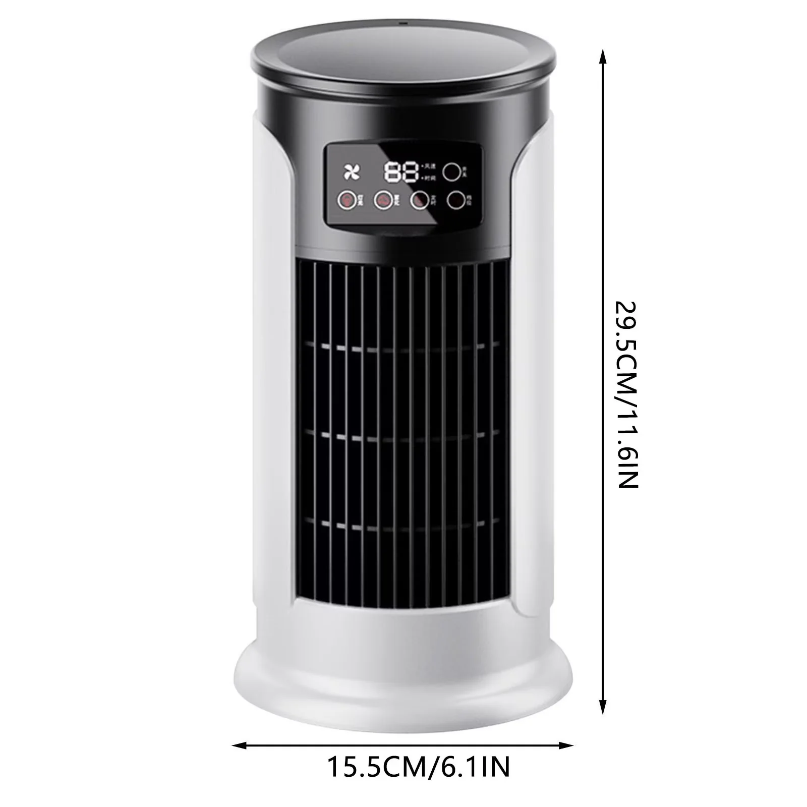 Quality Air Conditioner with 18W, 18W Desktop Humidifying Cooler, 5-Speed Mist Spray - White for Office, Dormitory Model 007132