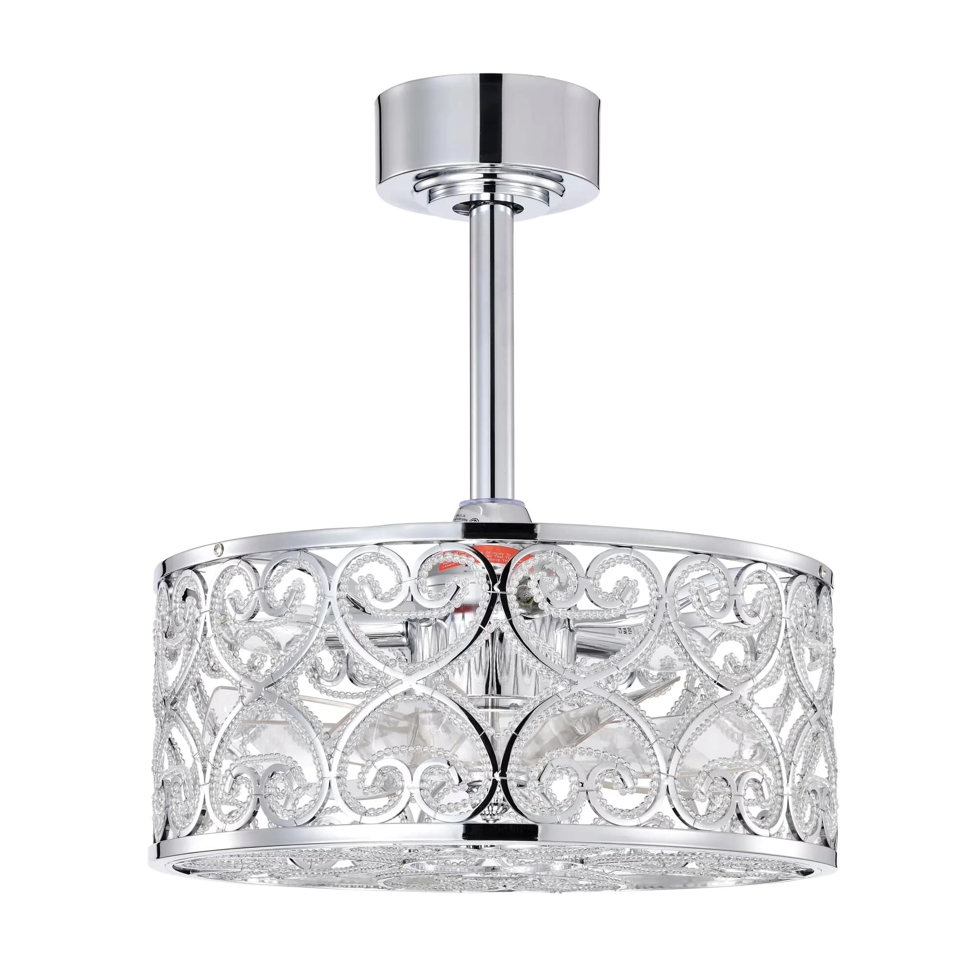 Innovative Ceiling Fan with LED, Glam, Light Kit - Multicolor 1 7 in - Modern Design Model AF6877