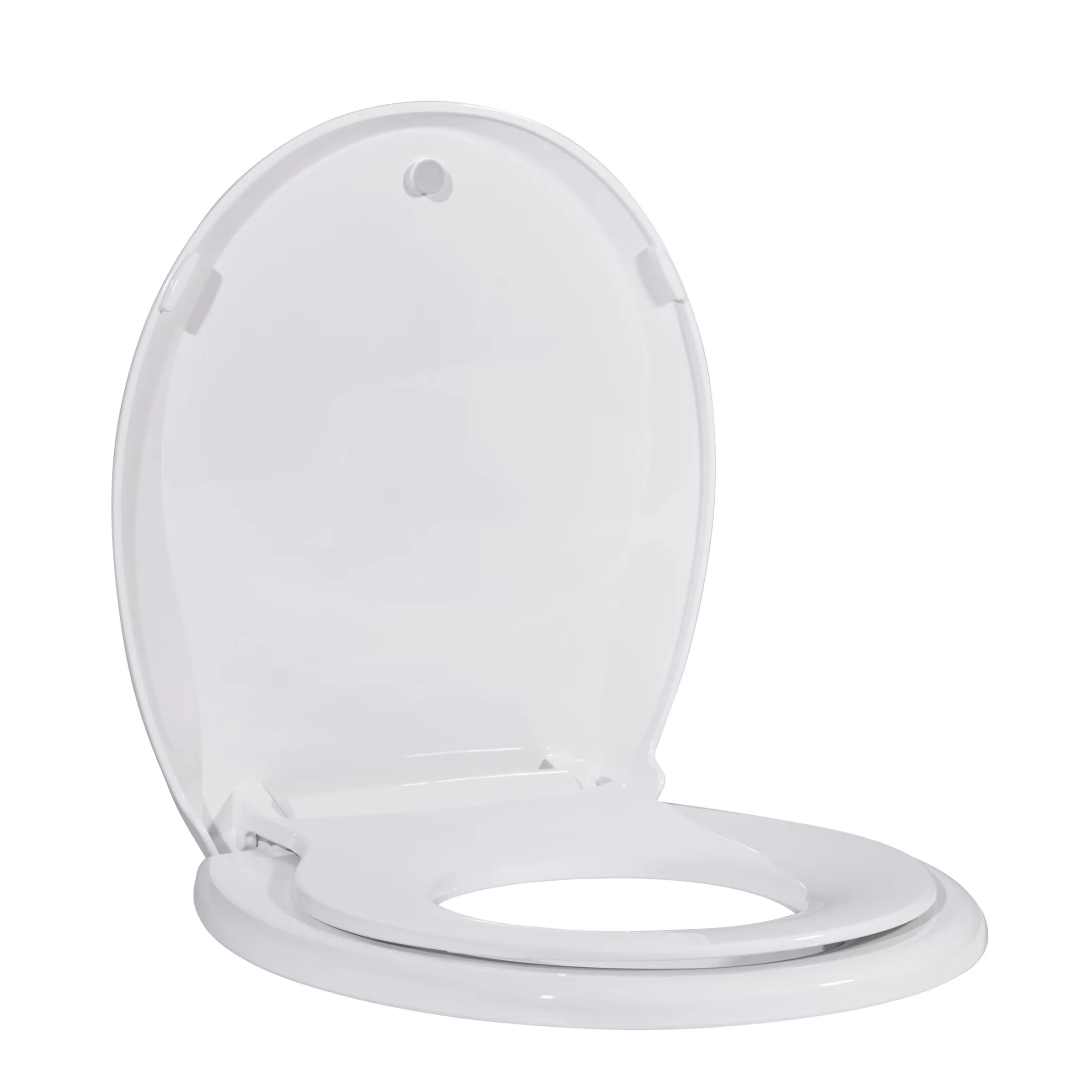Sleek Toilet Seats And Lid with Quick Release, Soft Close - Plastic White Model 1E1A20