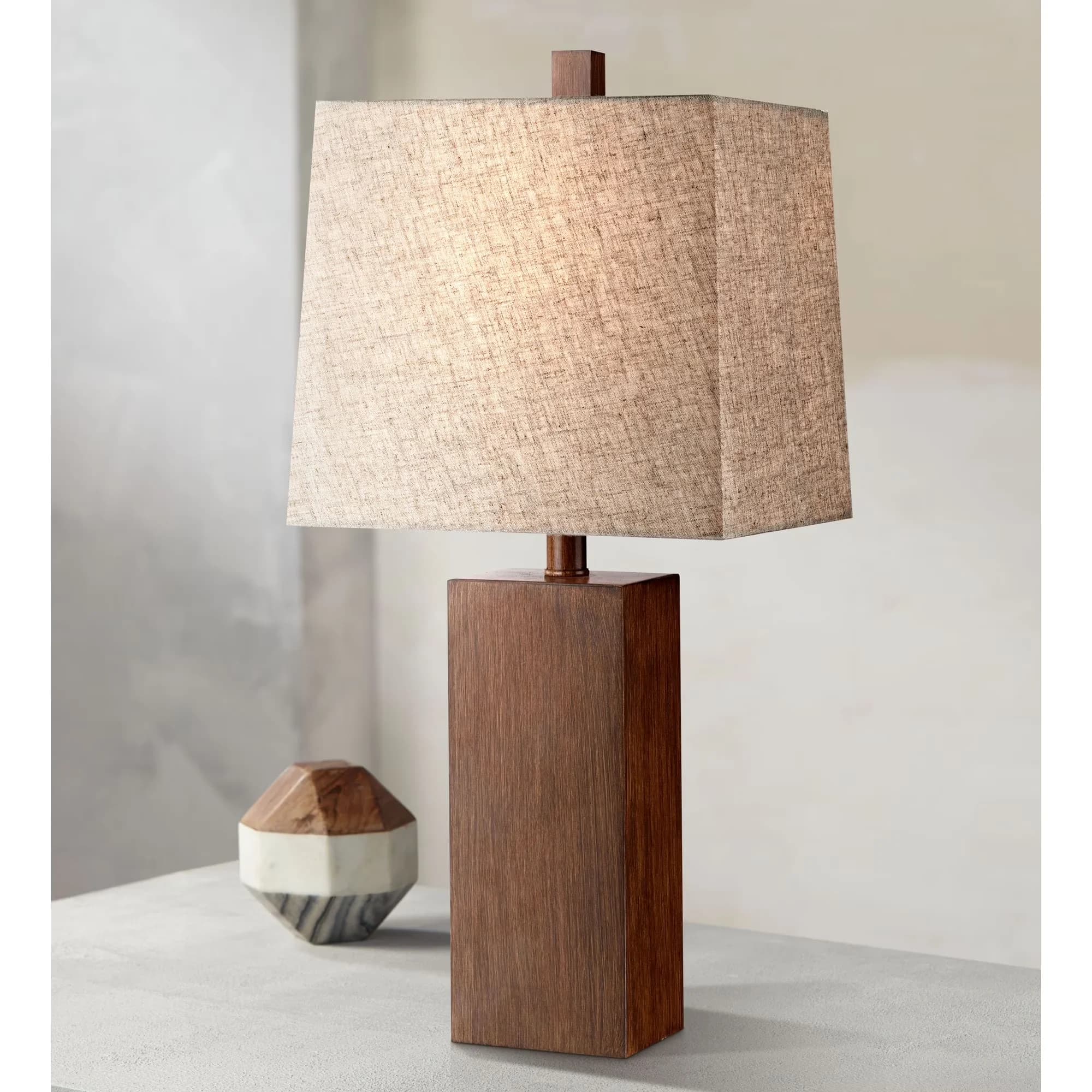 Lamp Reliable with Incandescent, Standard Lamps - Resin Brown for Living Room, Bedroom Model 057270