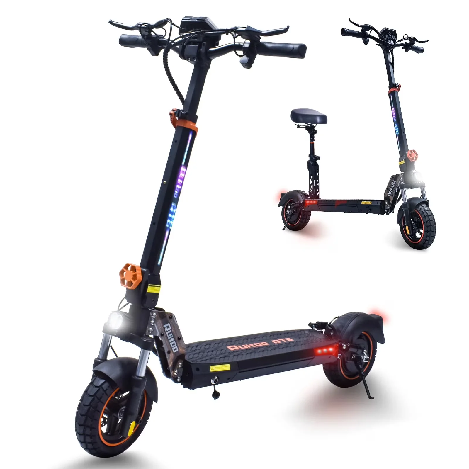 Compact Scooter with 800W, Portable, Foldable - Aluminum Alloy Black - Rustic Charm Model AD5B11