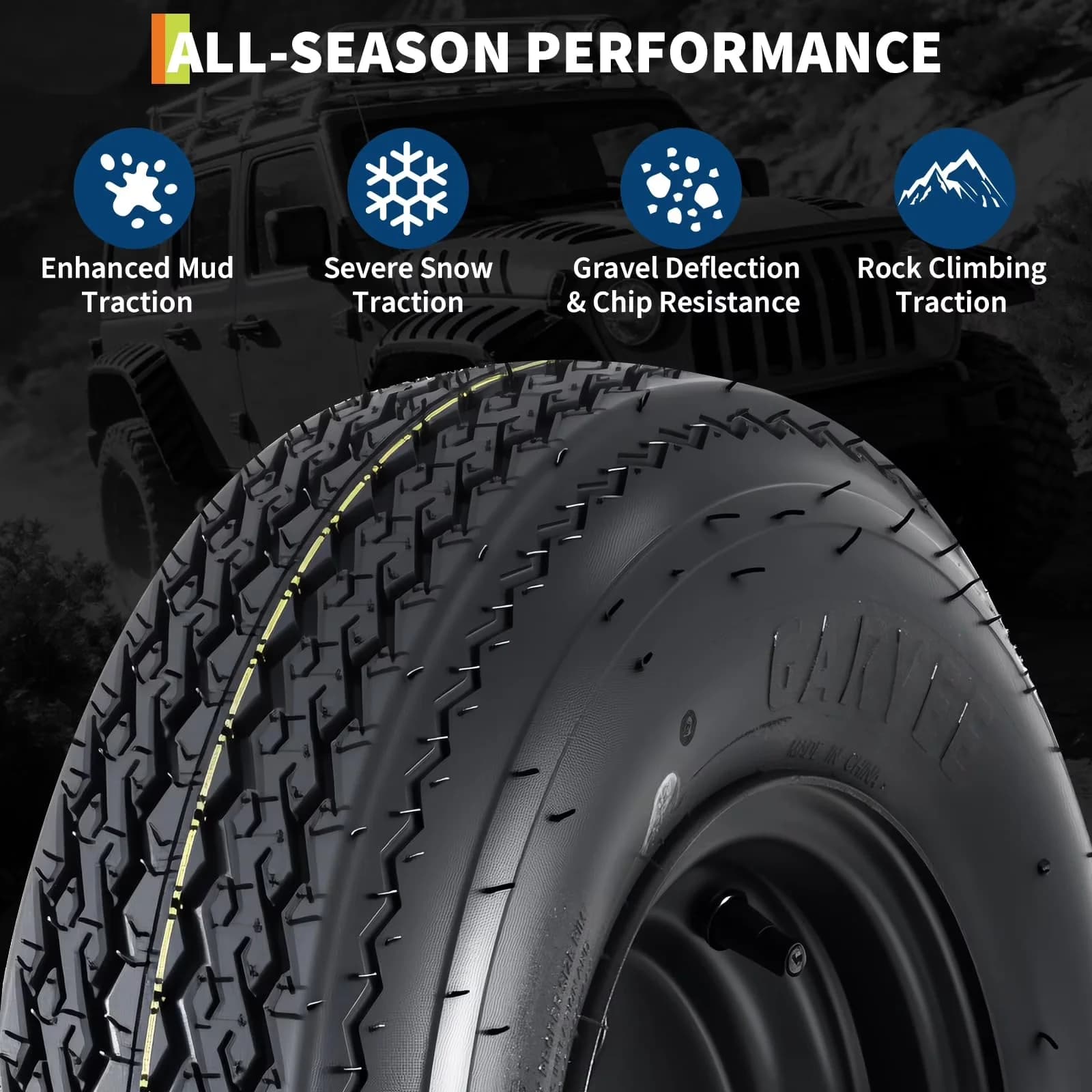 Professional Lawn Mower Tire with Puncture Resistant - 80-8 - Space-Saving Design Model B52791