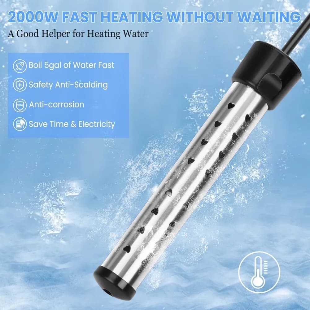 Kitchen Renovation Versatile with 1500W, Portable, Immersion Water Heater - Model F7ADEA