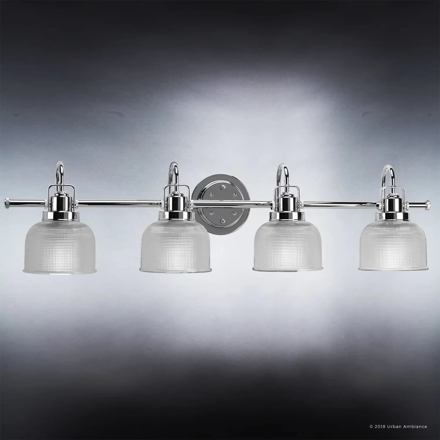 Stylish Bathroom Renovation with Incandescent, Dimmable, Luxury Farmhouse Bath Fixture - Silver Steel Model AAD7AA