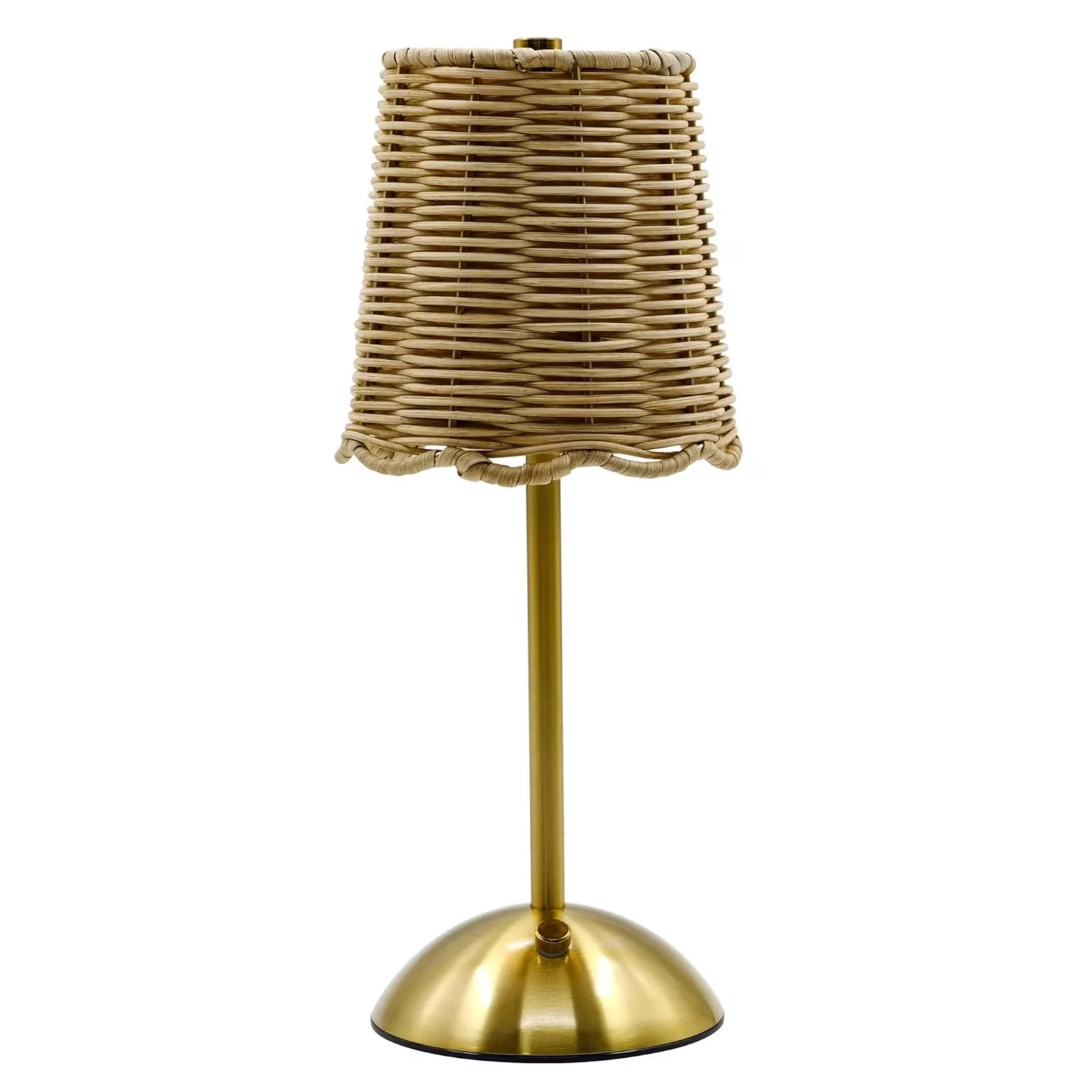 Versatile Lamp with LED, Battery, Rattan Touch Dimmer Table - Multicolor Metal Model 44D980