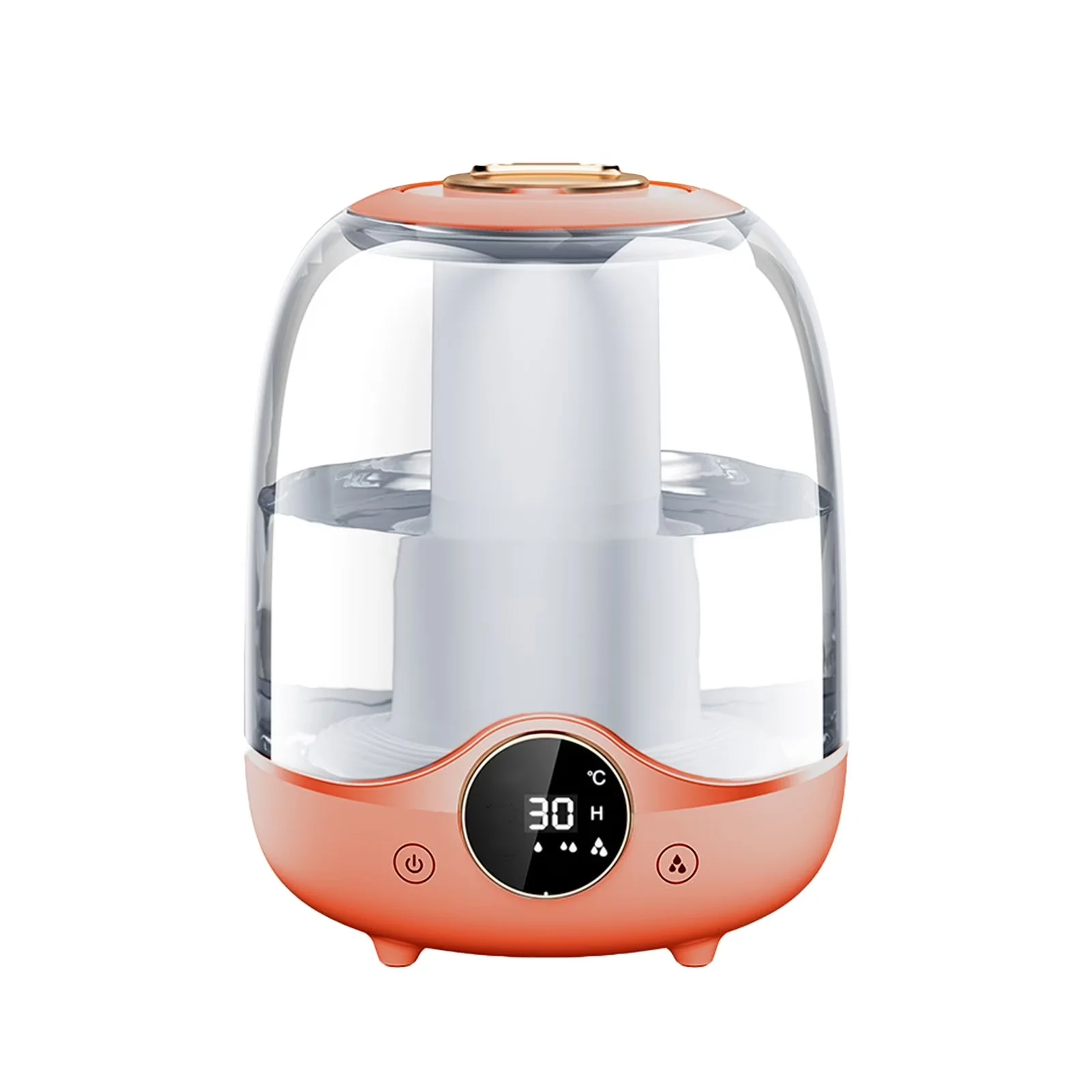 Premium Humidifier with 3L Cool Mist - Orange - Built to Last Model 4BA401