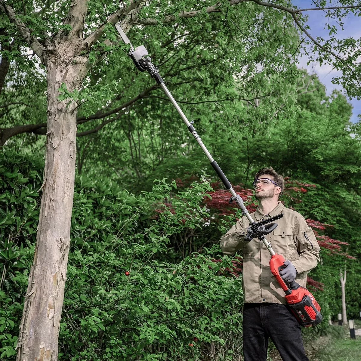 Innovative Pole Saw with Battery, 58V, 58V Cordless Attachment for Everyday Use - Model 7D8D5B
