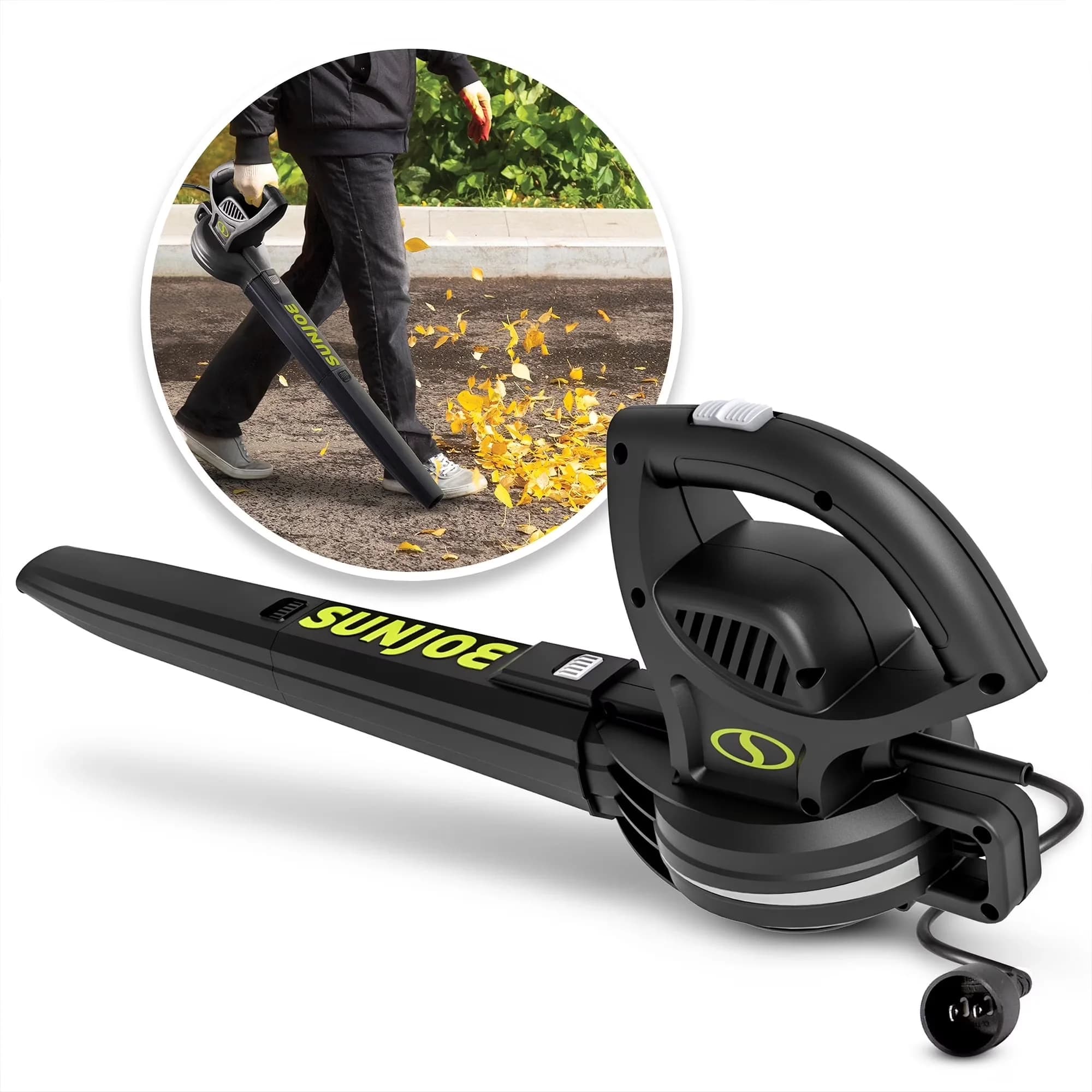 Reliable Leaf Blower with Light-Duty Lawn Tool, 6-Amp 155 mph Corded Electric Handheld - Metal Black Model 814A2F