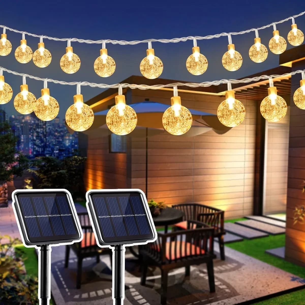 Novelty Light Reliable with LED, Solar, Weatherproof for Patio, Garden - Model D65CC7