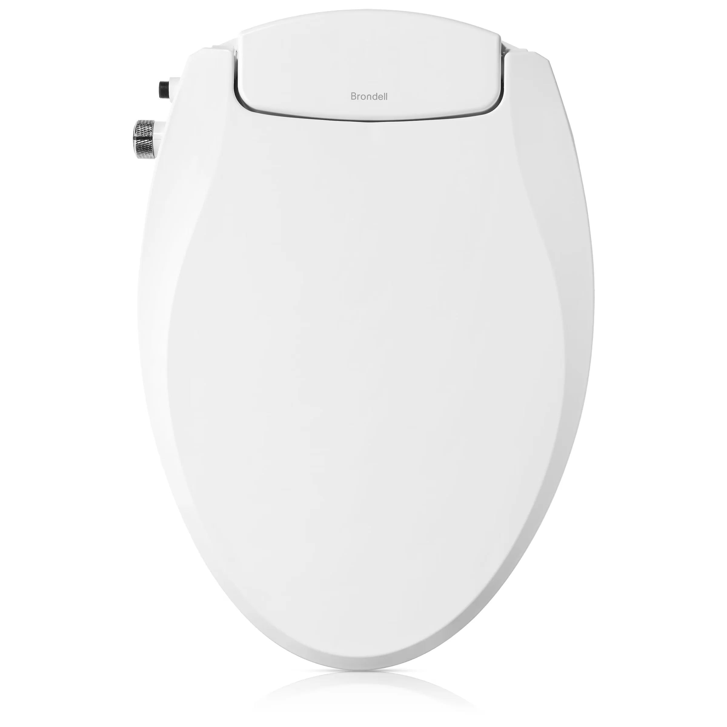 Quality Toilet Seats And Lid with Ambient Water Temperature, Dual Nozzle System - White Plastic Model 1DAC1F