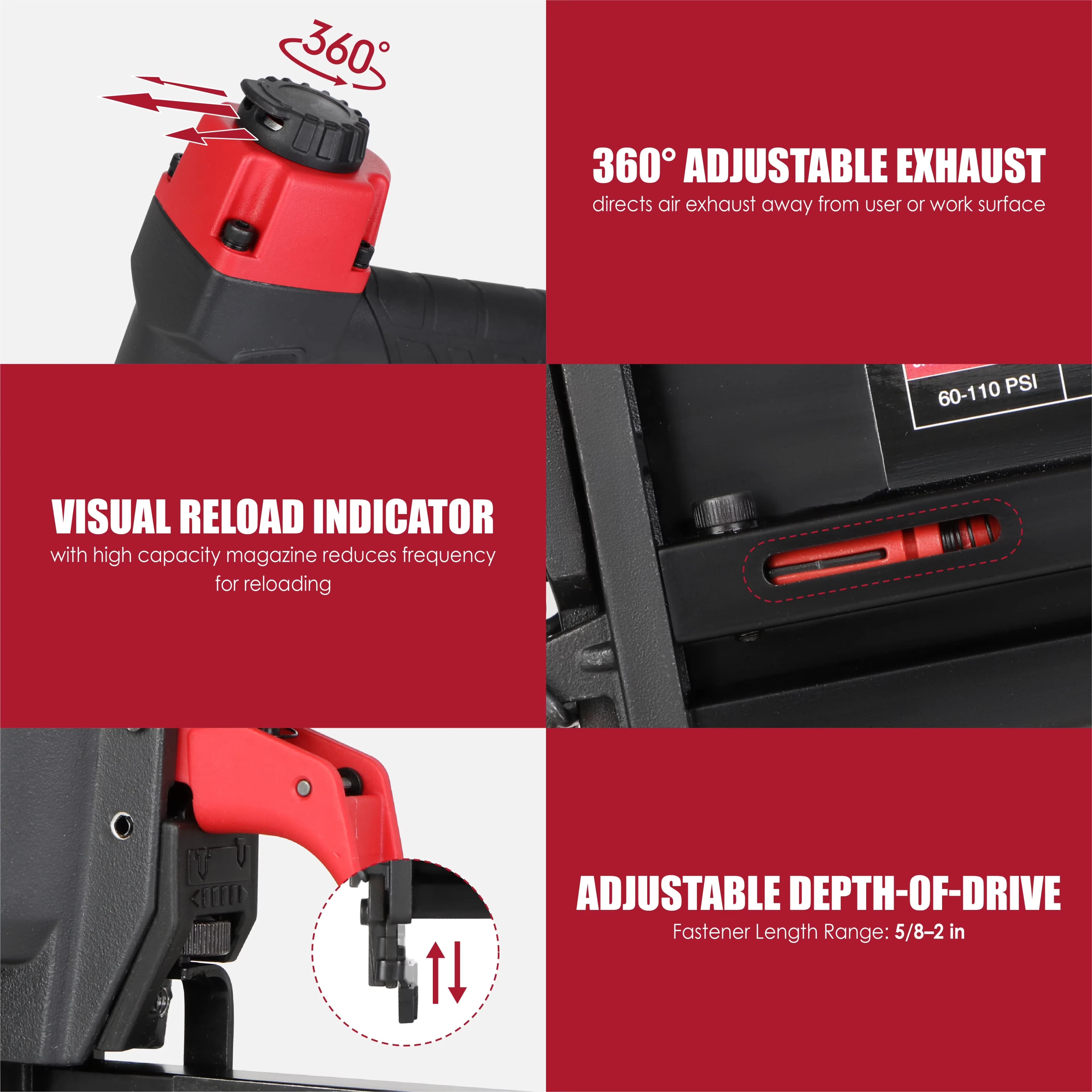 Air Tools Compressor Versatile with Adjustable - 1/4-inch - Universal Fit Model AB4F89
