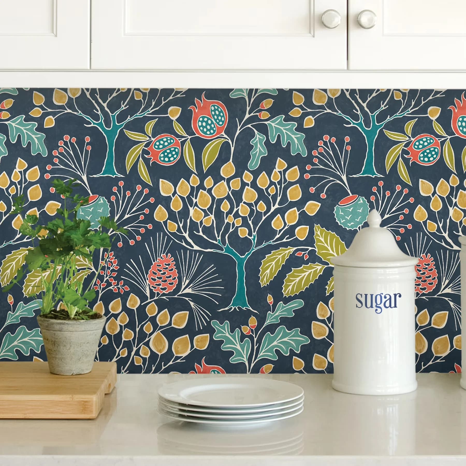 Compact Wallpaper with Removable, Covers about 30.75 sq. ft, 30.75 Sq. ft. 1 count - Vinyl Multicolor Model 0DFF06