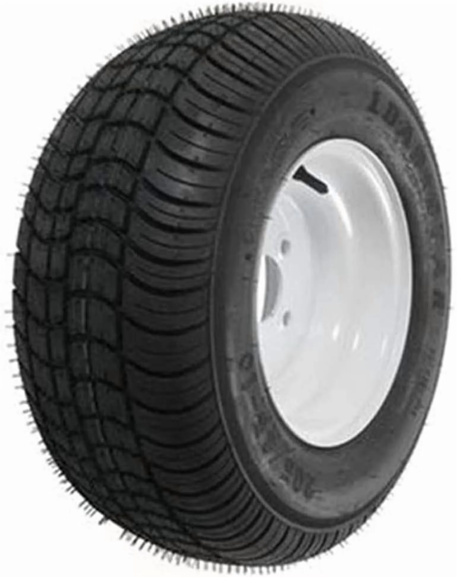 Compact Golf Cart Tire with Universal Fit, OE Replacement, 205/65-10 LR-C 5 Hole Wheel - Model D21F37