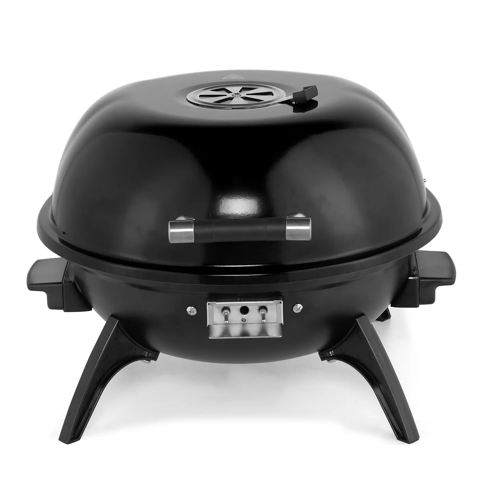 Stylish Charcoal Grill with 1600W, Portable, Electric Smoker 1600W Outdoor/Indoor - Black Metal Model 09FD53