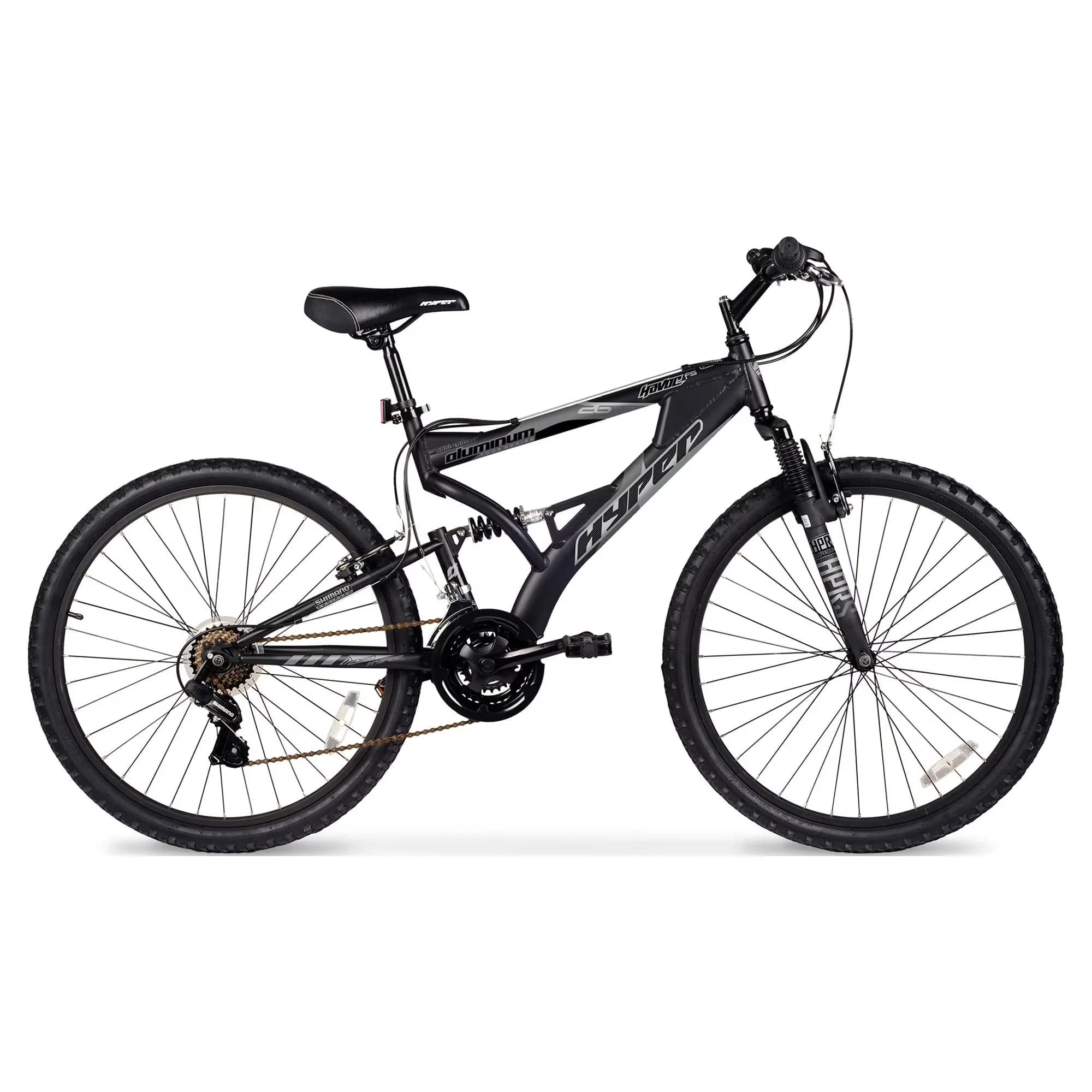 Classic Mountain Bike with Adjustable Seat Height, Front and rear linear pull brakes - Black Model 8BBCCC
