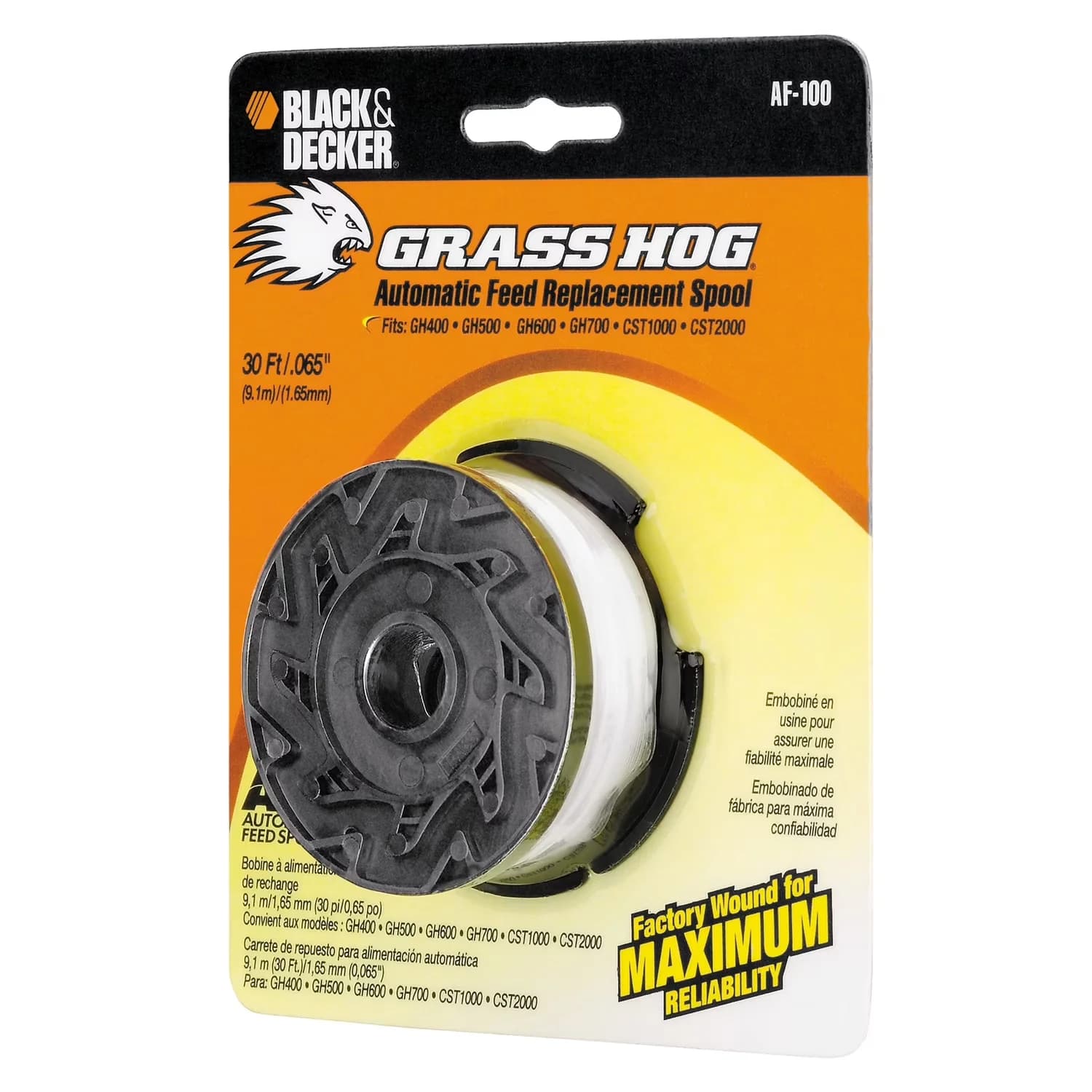 Sleek Replacement Parts Accessory with String trimmer replacement spool, AF100 String Trimmer Spool, Factory wound for maximum... - Model 2E94D8