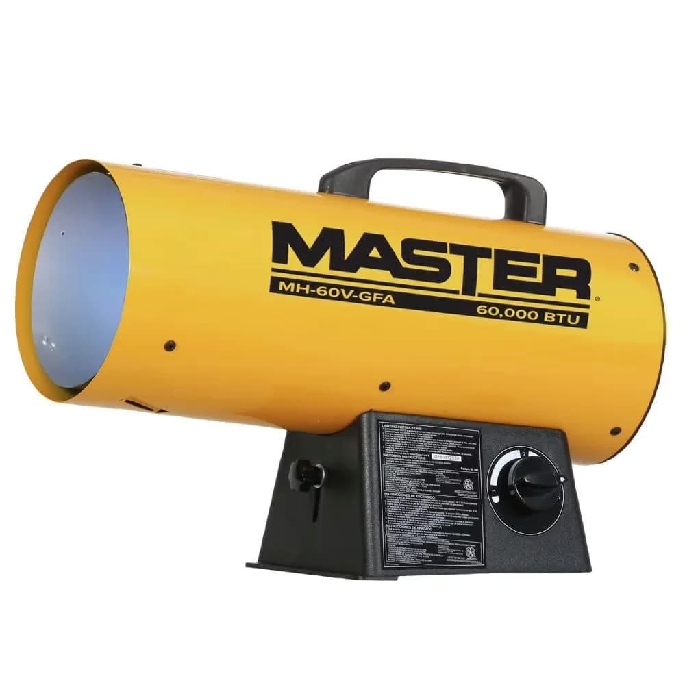Portable And Electric Space Heater Modern with Battery, 60000 BTU, Adjustable - Black Model 6EC2DE