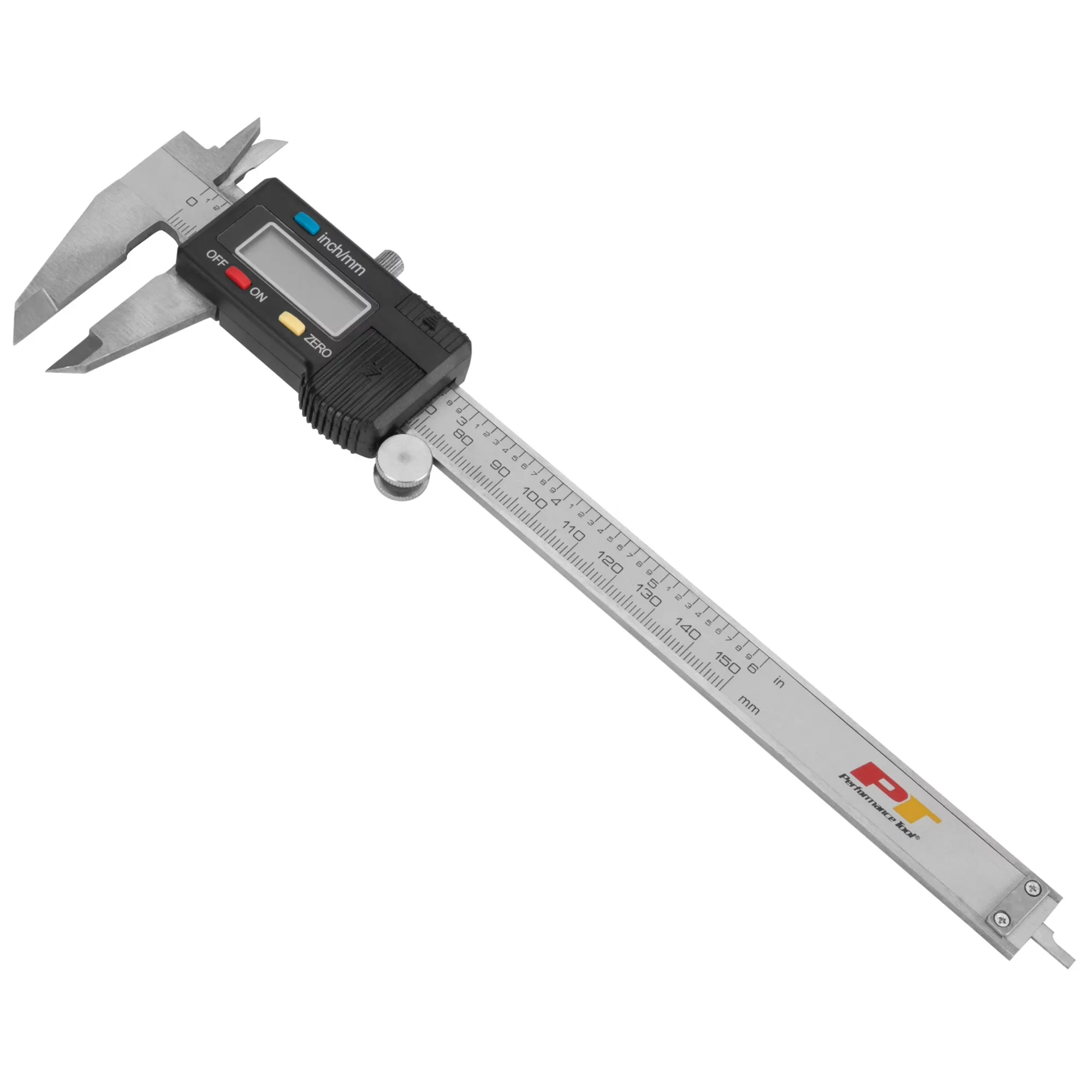 Modern Measuring Layout with Battery, Easy Installation, 0-6-Inches - Stainless Steel Silver Model D2B1AB