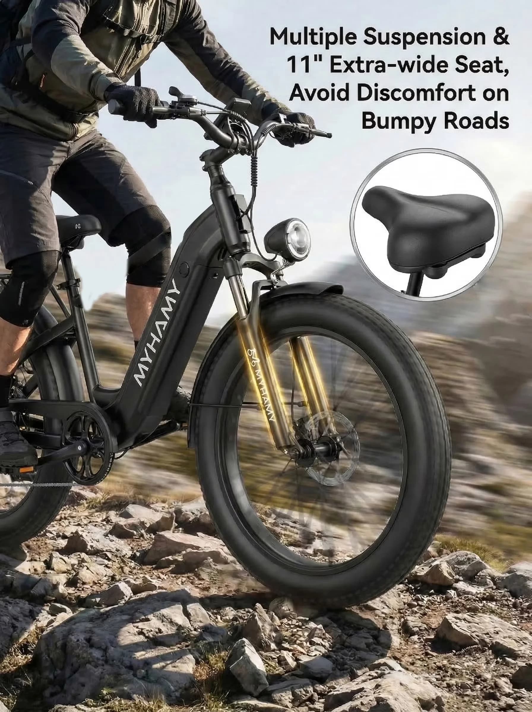 Efficient Electric Bike with 2000W, 48V, Foldable - Black - Compact and Portable Model 7A6B1C