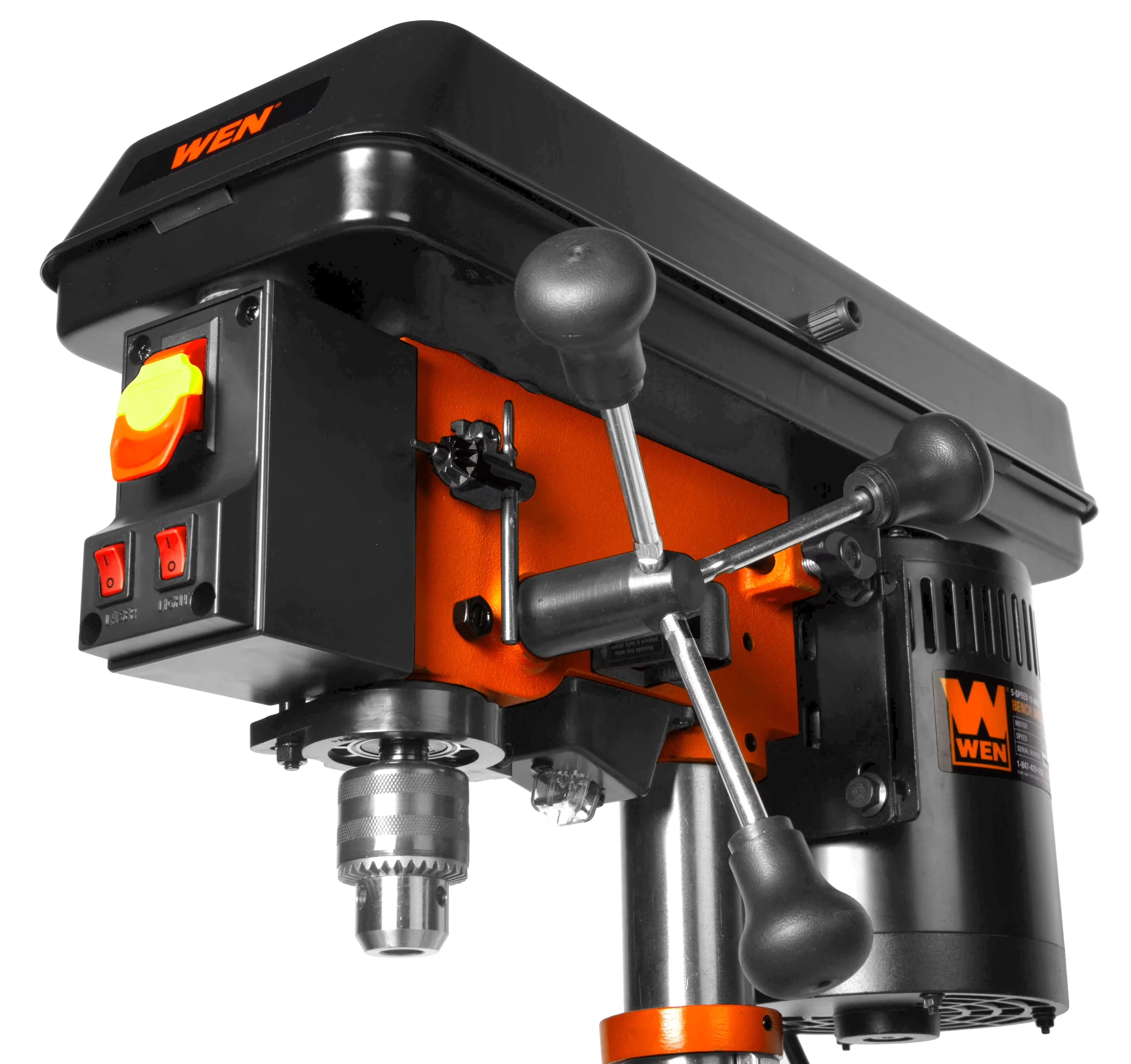 Stylish Woodworking with LED, Adjustable, Cast Iron Construction - Black Model B34B67