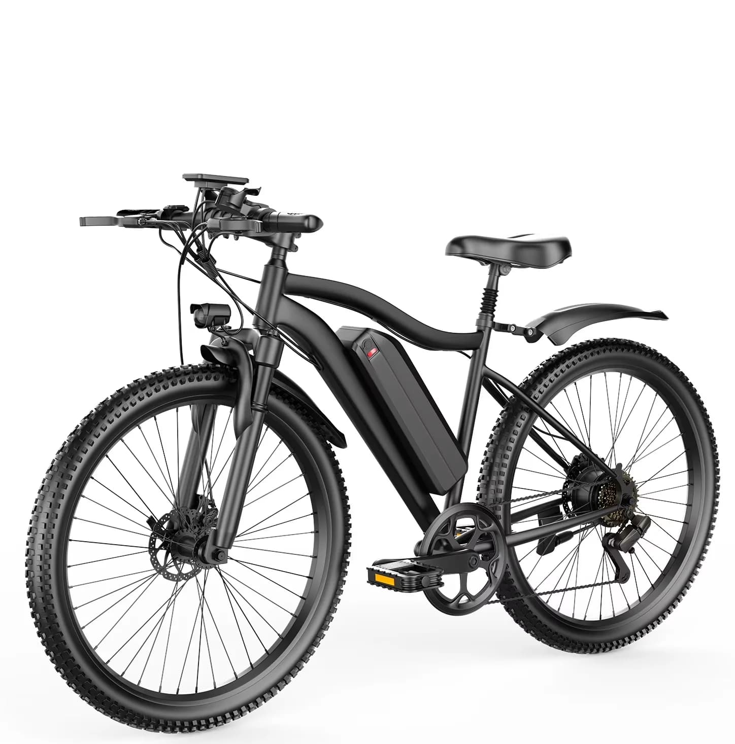 Efficient Electric Bike with Battery, 1200W, Adjustable Seat Height - Black Model 19D73F