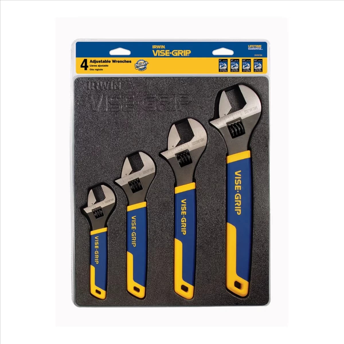 Pro Tool Innovative with Rust Resistant, Adjustable, Chrome Vanadium construction - Black 6,8,10,12 Model CF0C41