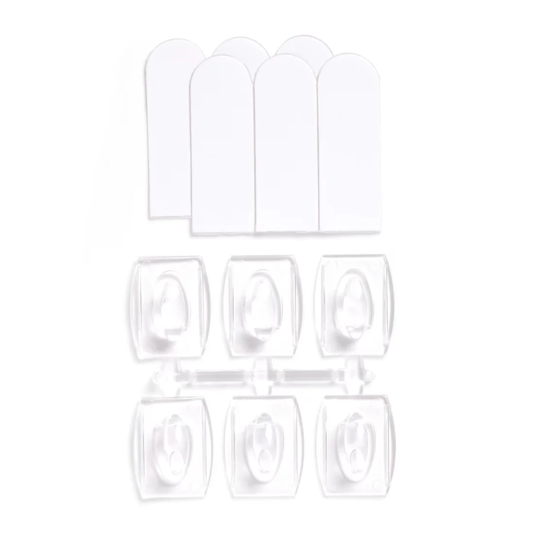Sleek Damage-Free Hanging with Easy Installation, Easy-To-Use - Plastic Clear Model C45115