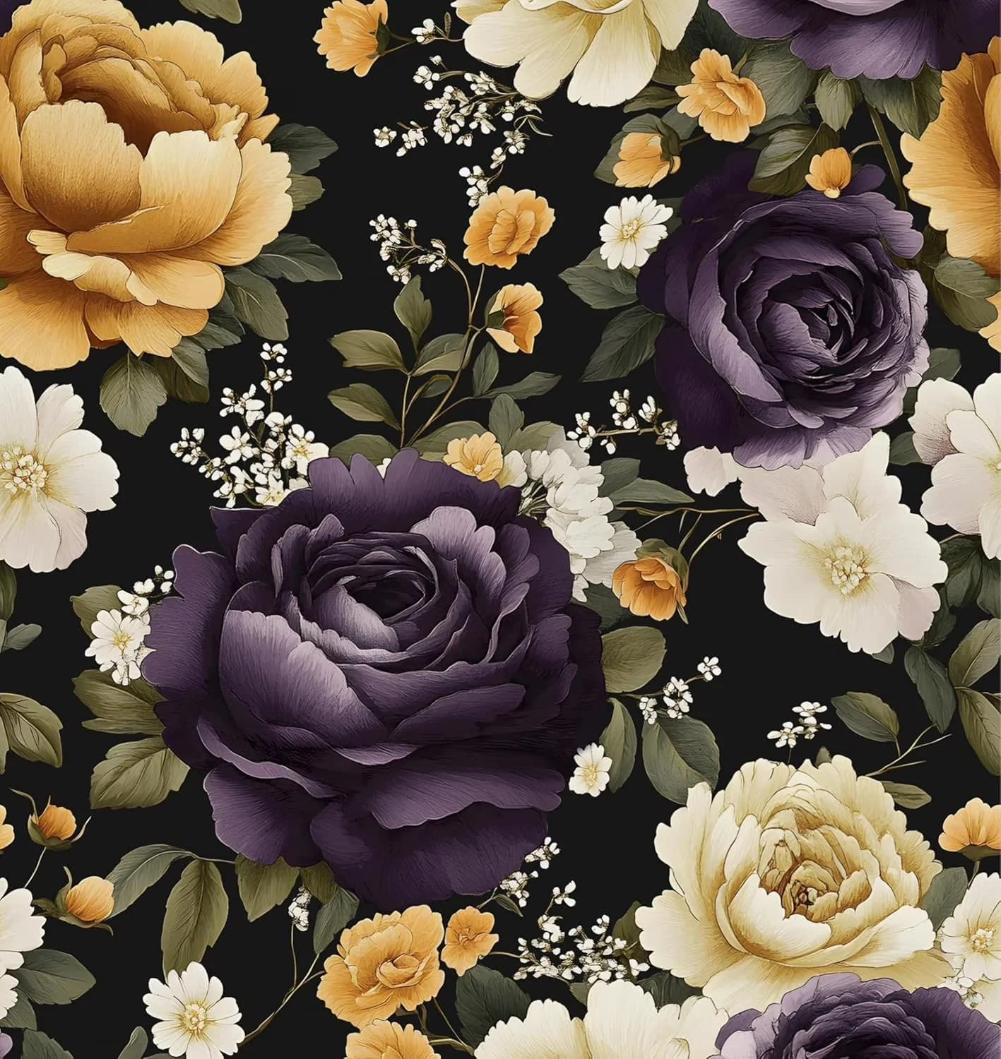 Modern Wallpaper with Easy To Clean, Durable - Vinyl Purple for Bedroom, Bathroom Model 5AA7EB