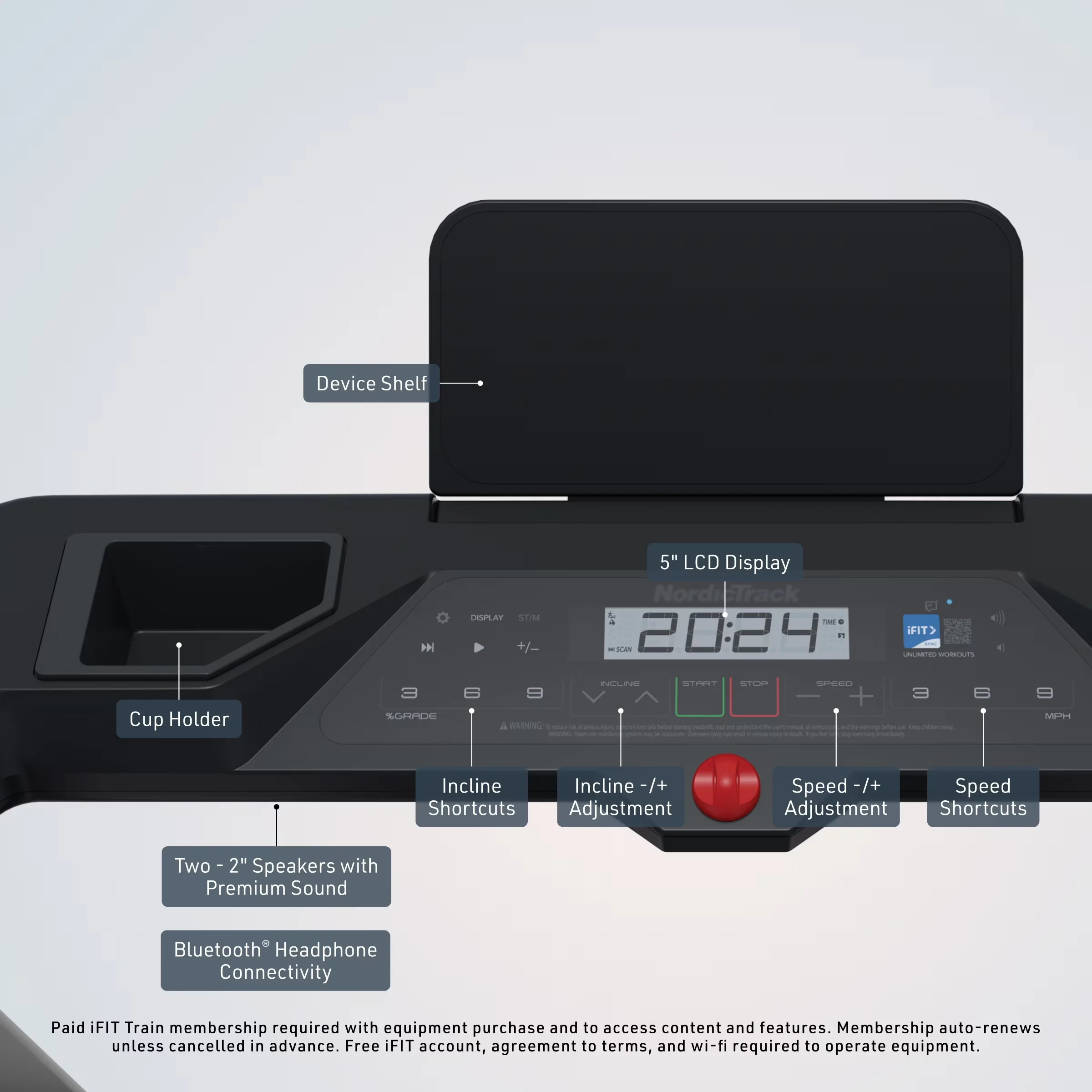 Sleek Home Gym with Built-In Speakers, Assembly Required - Series - Easy to Use Model A942BB