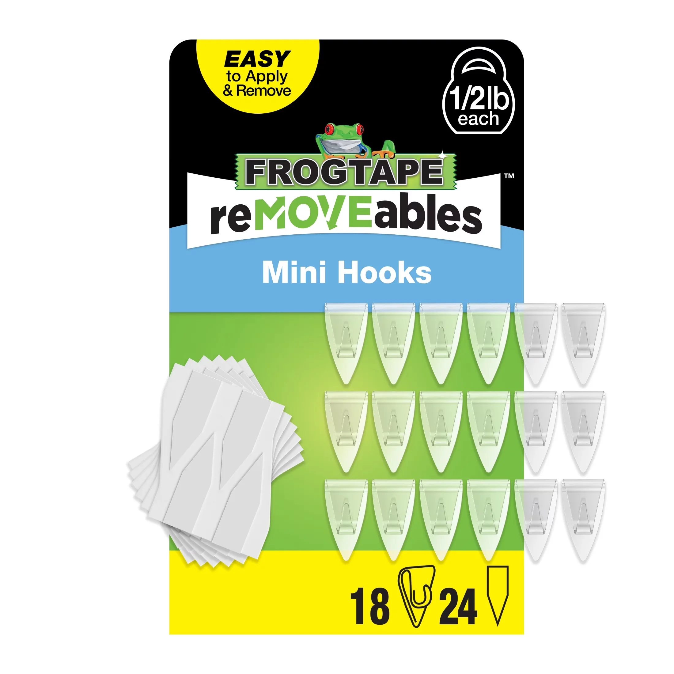 Damage-Free Hanging Durable with Easy Installation, Brand: FrogTape - Clear Plastic Model AC7BAD