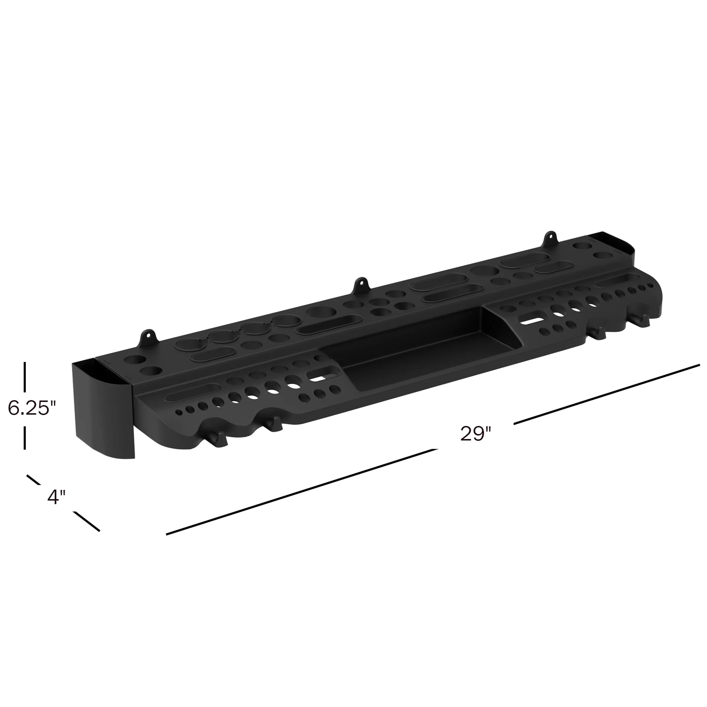 Toolstorage Durable with Storage - Plastic Black Stalwart - Industrial Grade Model 386F1E