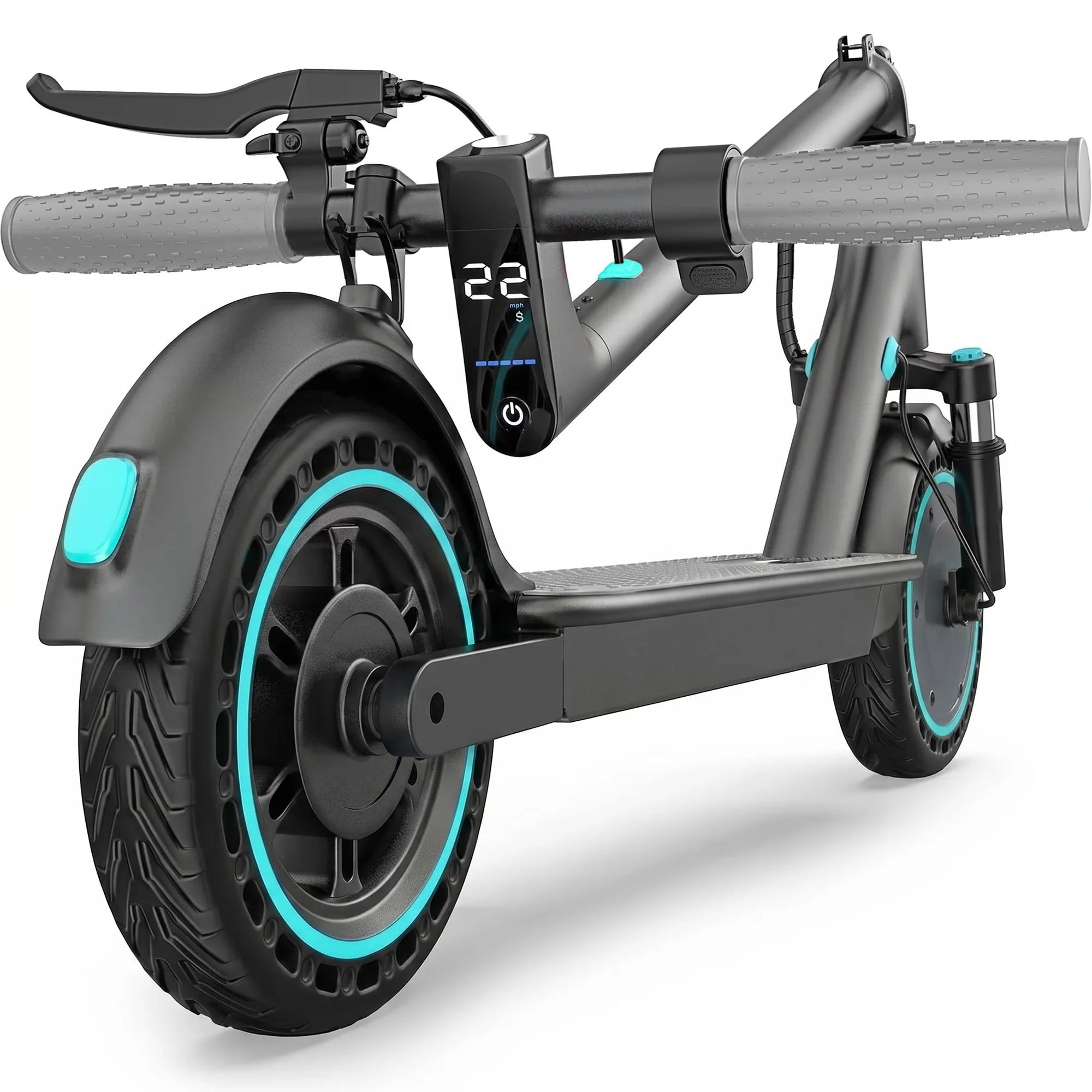 Modern Scooter with 350W, Foldable, Electric Long-Range Portable Commuting - Steel Blue Model DB7AE8
