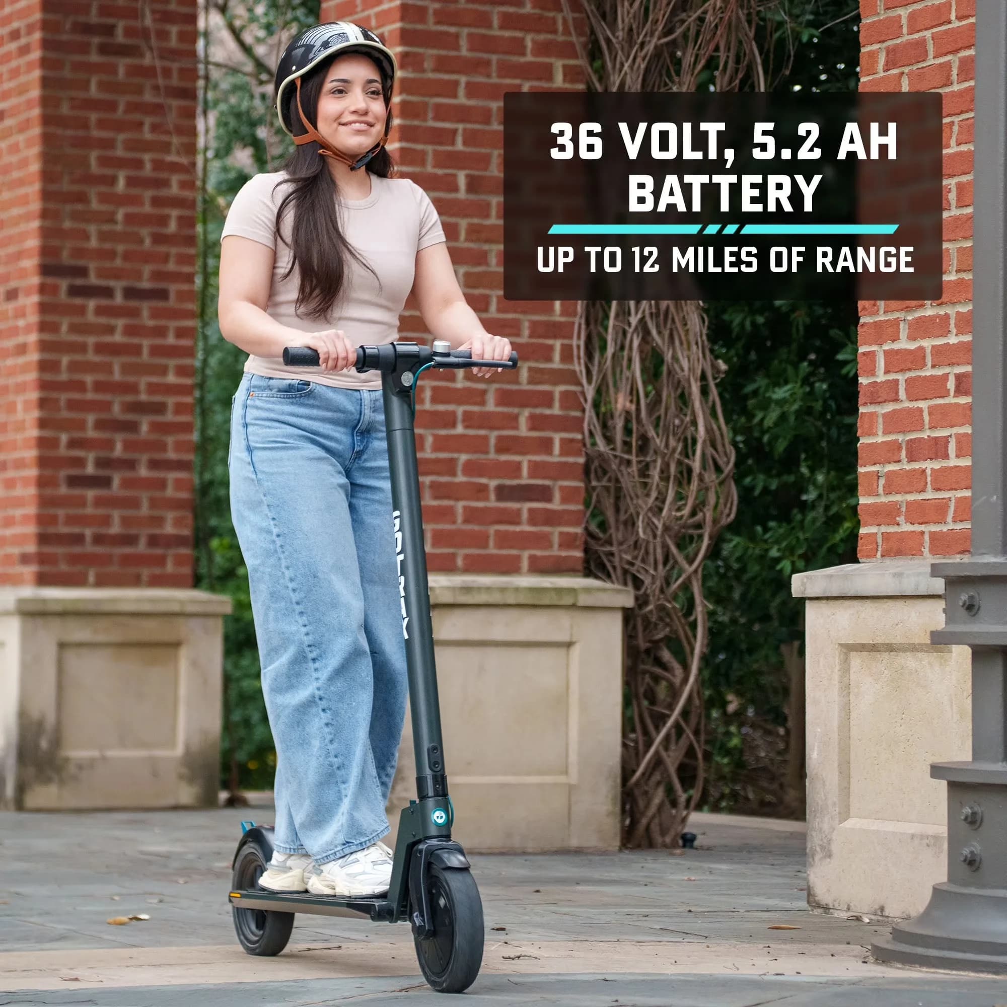 Scooter Sleek with 250W, Portable, Rival Adult Electric - Aluminum Alloy A6061 Black Model 0A2157