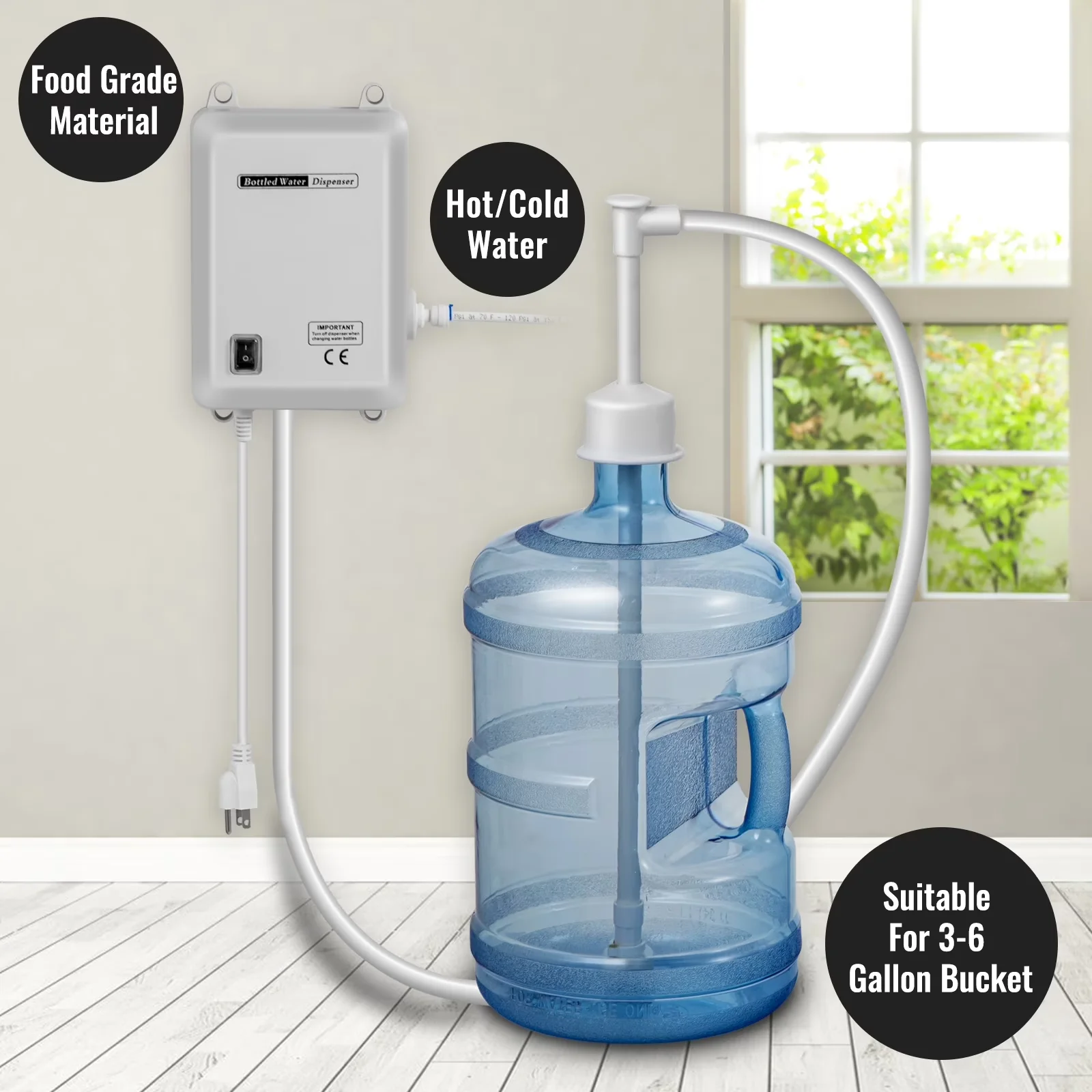 Essential Water Filtration with Portable, 20ft PE Pipe - Single Inlet for Everyday Use Model E8A3CB