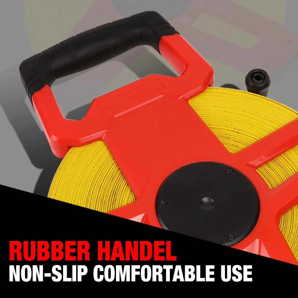 Durable Measuring Layout with Durable, [1] 1/2" / 330 Ft Reel - Fiberglass, Abs Yellow Model D76652