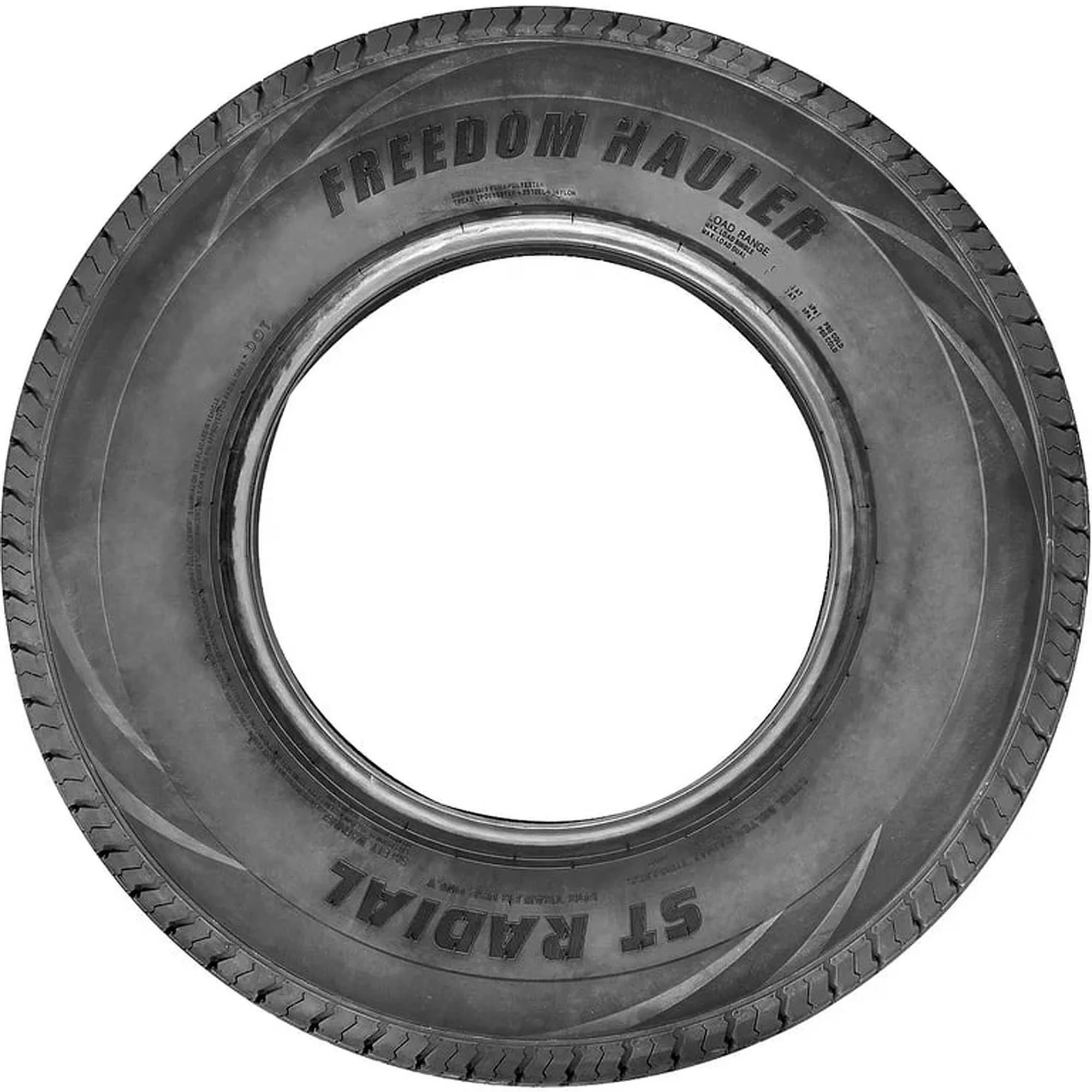 Classic Trailer Tire with Fits Multiple Makes And Models, ST Radial ST225/75R15 117/112L E, Black sidewall - Model C49F1D